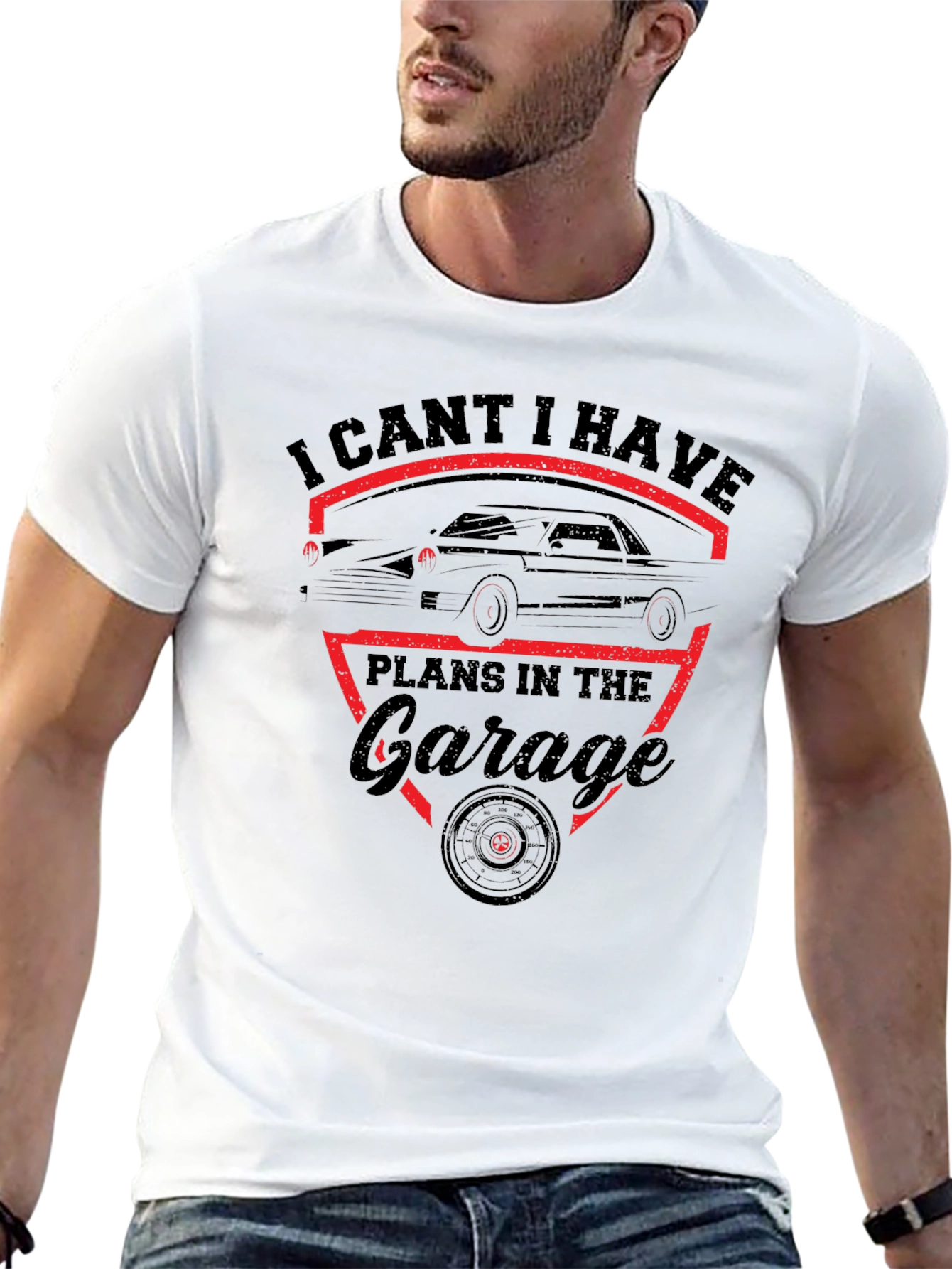 Garage Plans T-Shirt - Classic Car Design