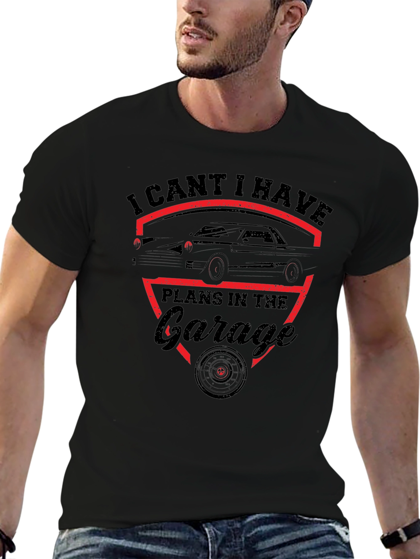 Garage Plans T-Shirt - Classic Car Design