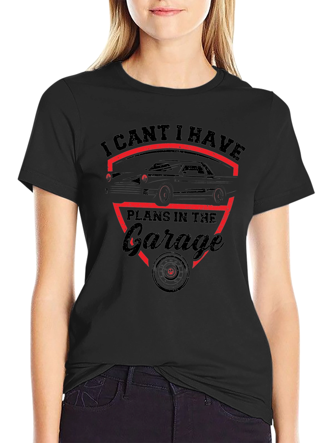 Garage Plans T-Shirt - Classic Car Design