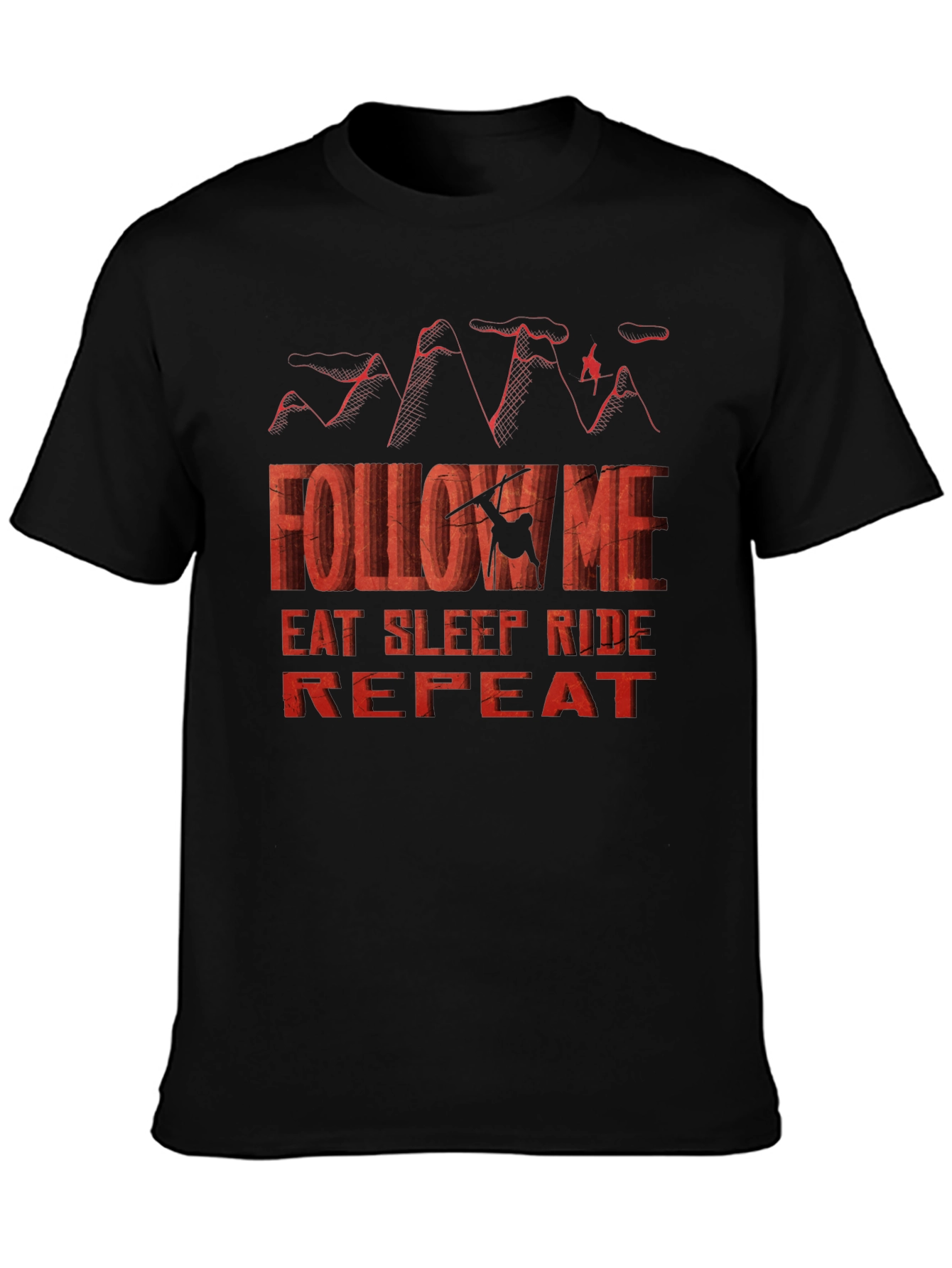 Follow Me Eat Sleep Ride Repeat - Graphic T-Shirt