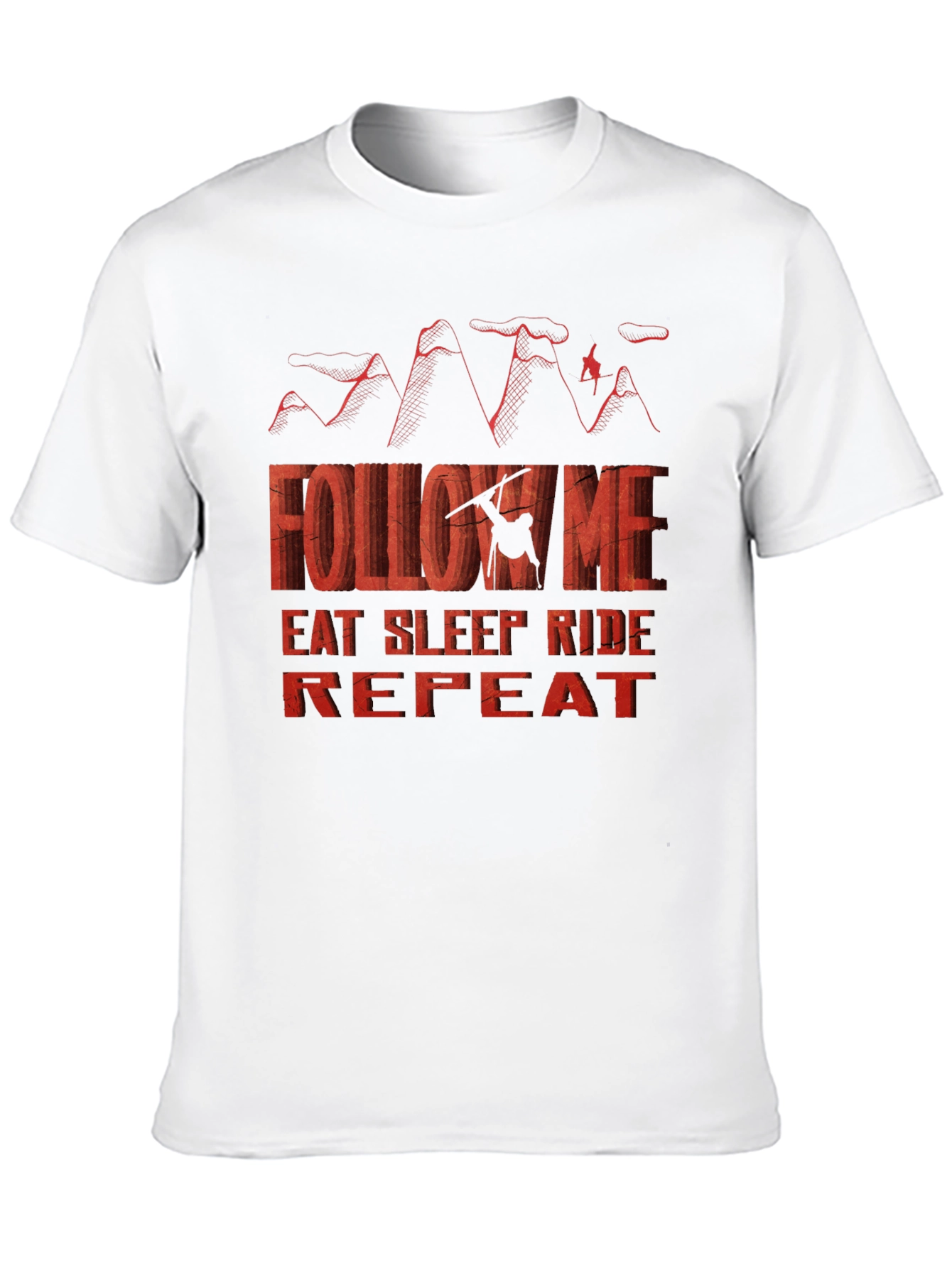 Follow Me Eat Sleep Ride Repeat - Graphic T-Shirt