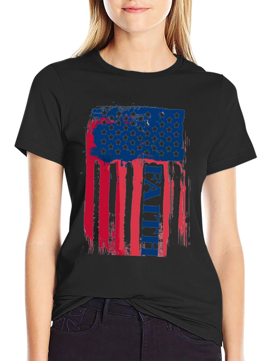 Faith American Flag Graphic T-Shirt