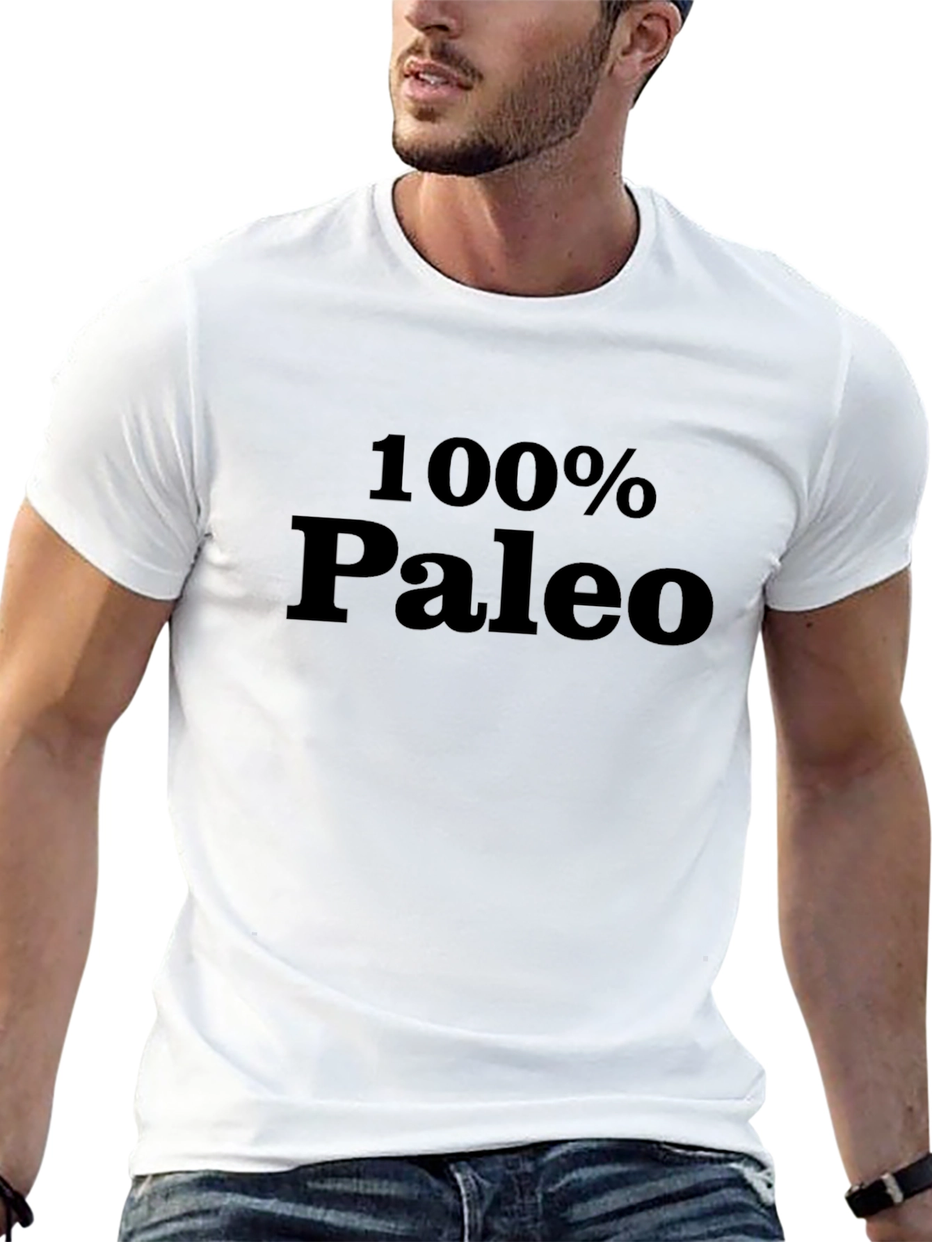 100% Paleo Black T-Shirt - Lifestyle Apparel