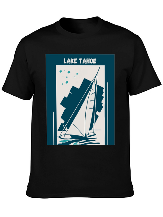 Lake Tahoe Sailboat Graphic Tee