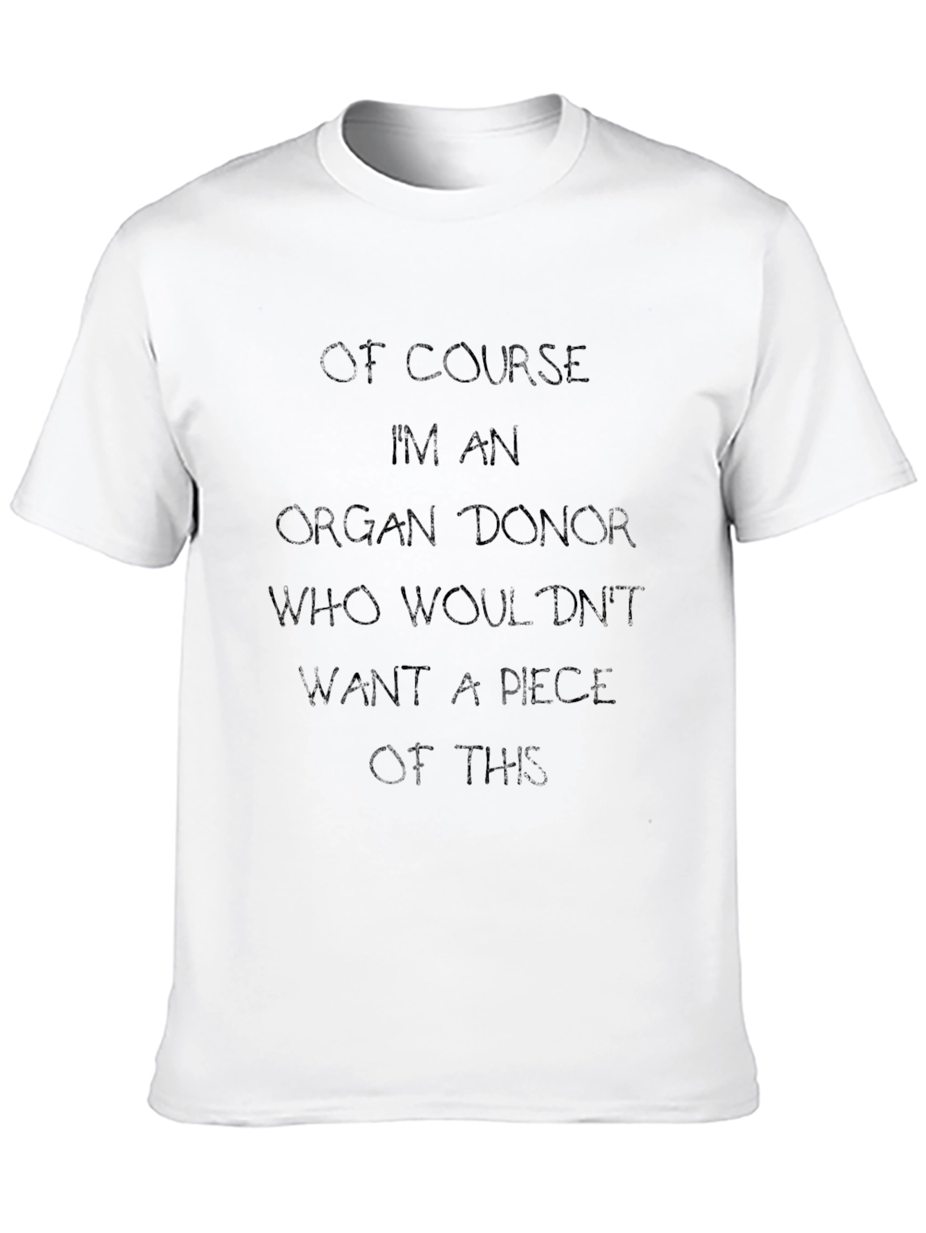Organ Donor Black Graphic T-Shirt