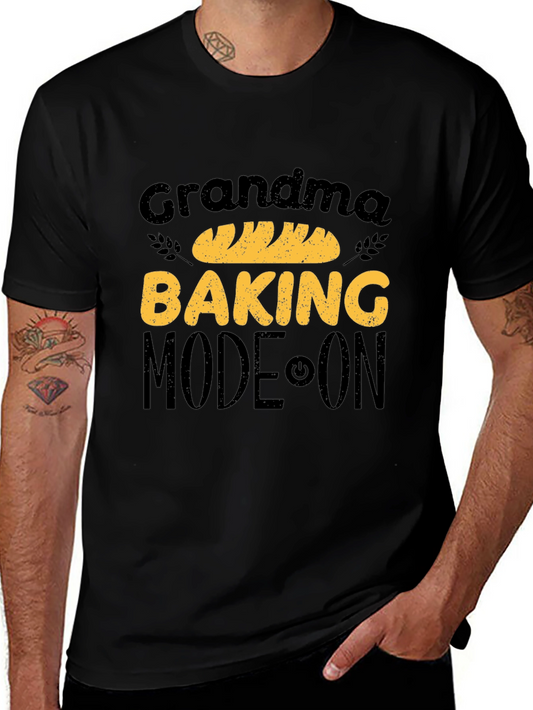 Grandma Baking Mode ON T-Shirt - Black