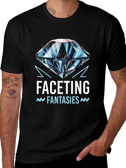 Facetting Fantasies Graphic Tee - Black