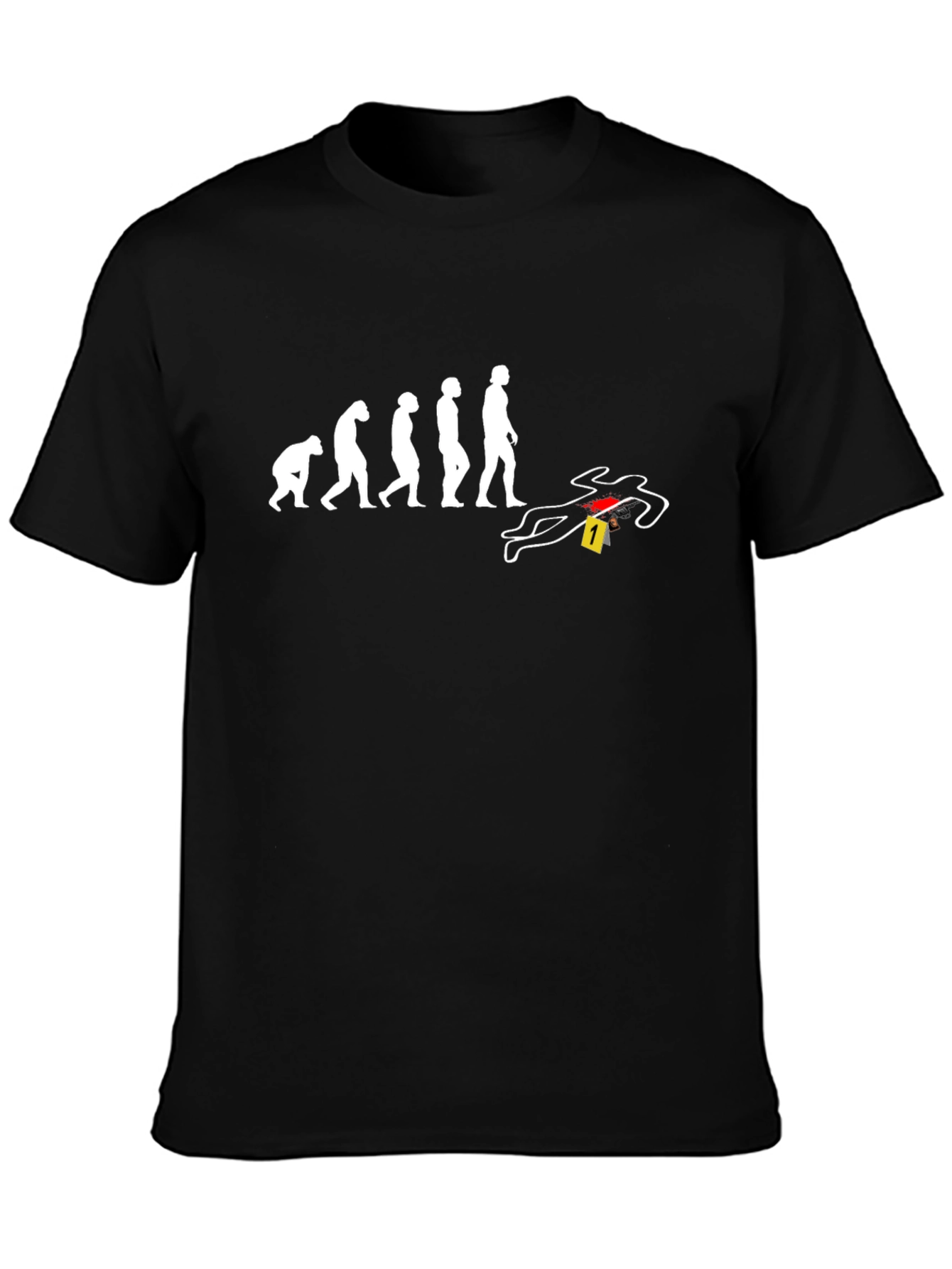 Evolution Crime Scene T-Shirt