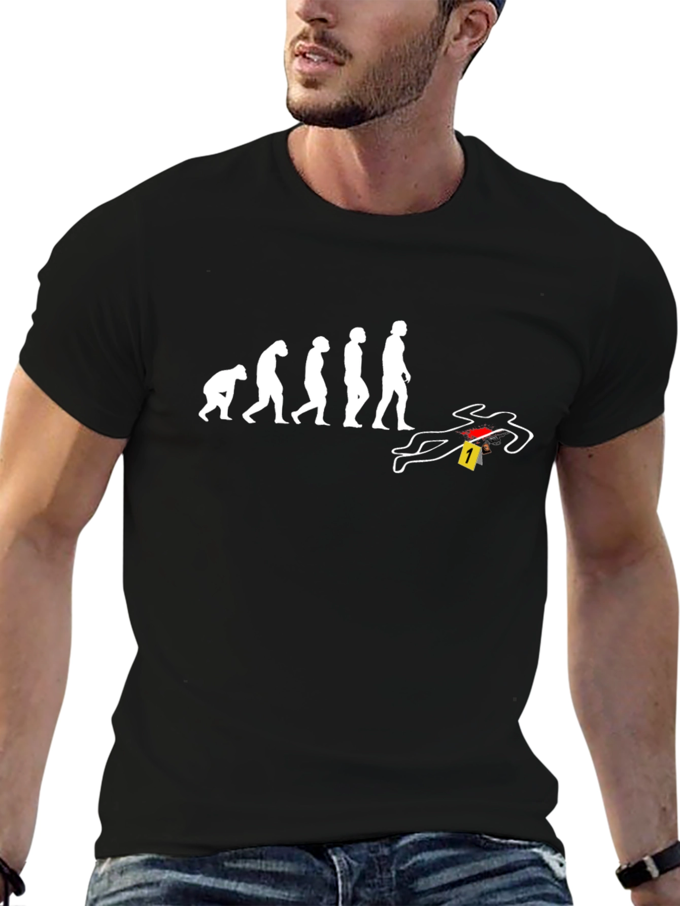 Evolution Crime Scene T-Shirt