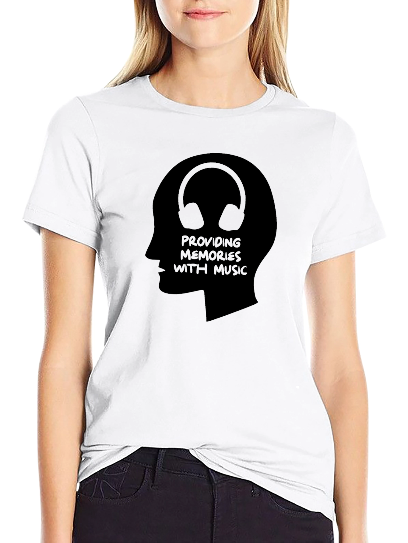 Music Memories T-Shirt: Stylish Headphone Design