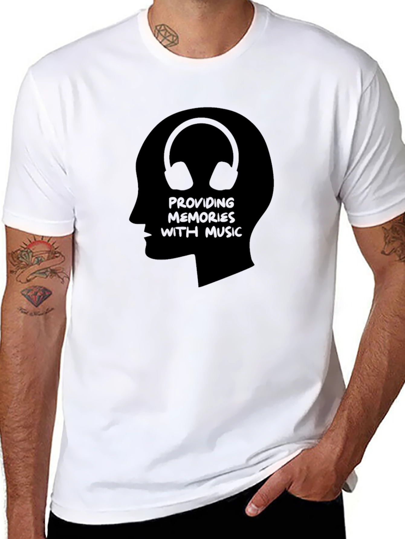 Music Memories T-Shirt: Stylish Headphone Design
