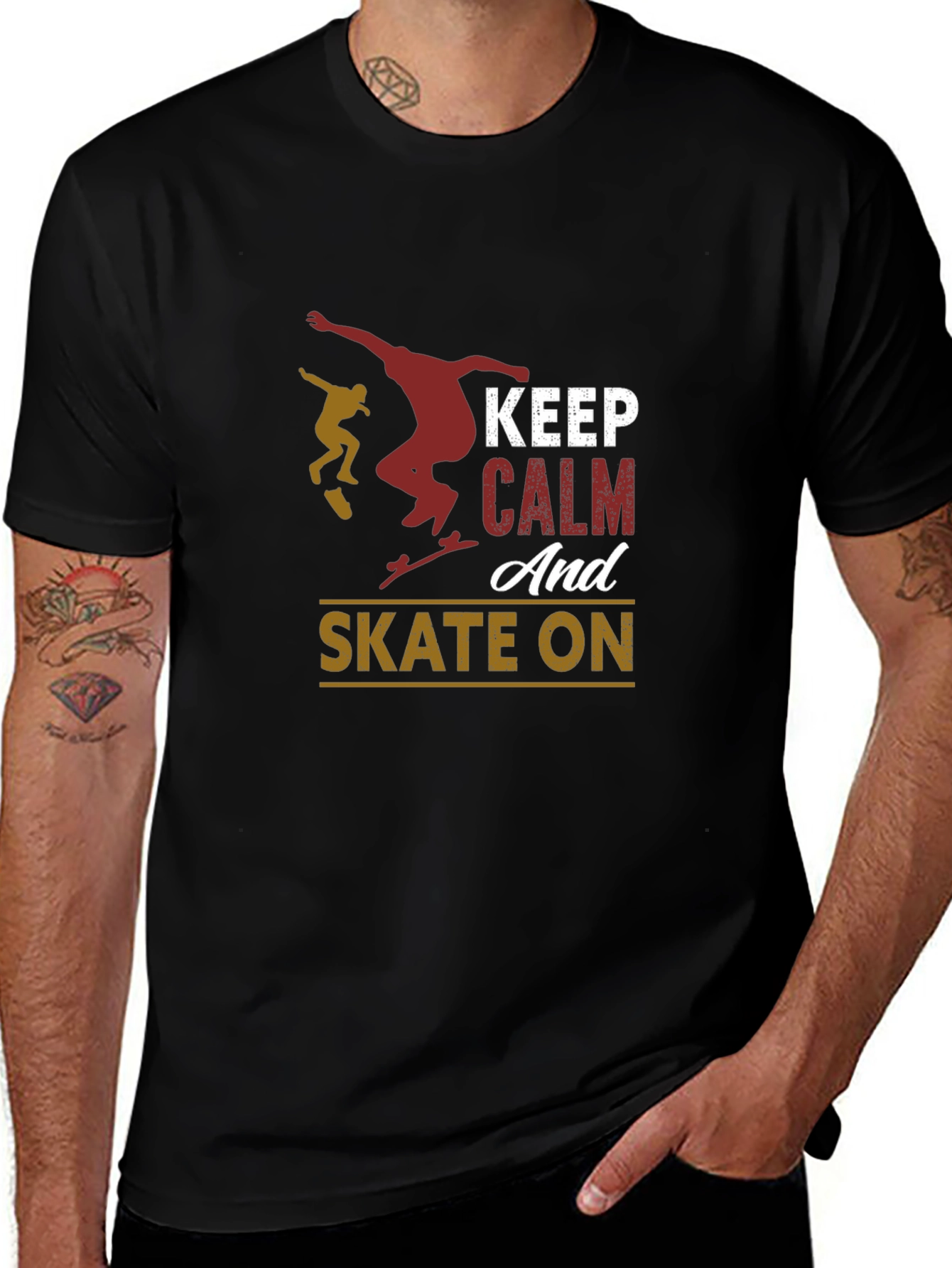 Keep Calm and Skate On T-Shirt