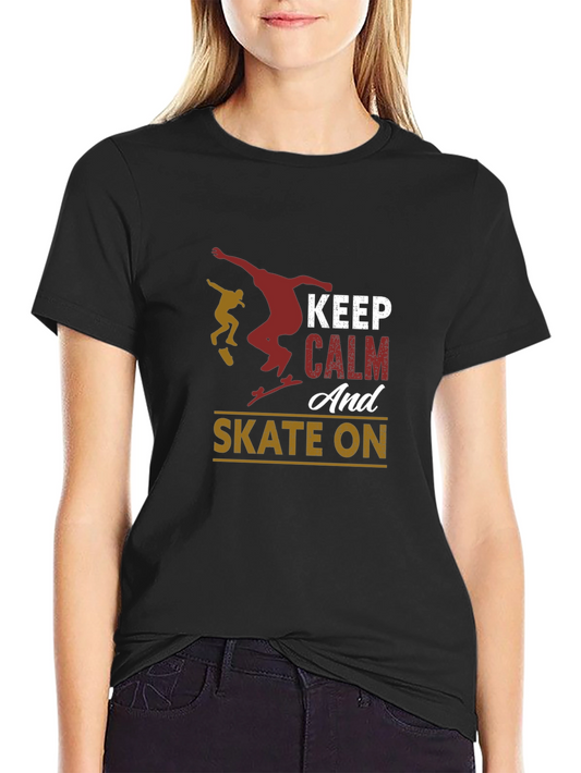 Keep Calm and Skate On T-Shirt