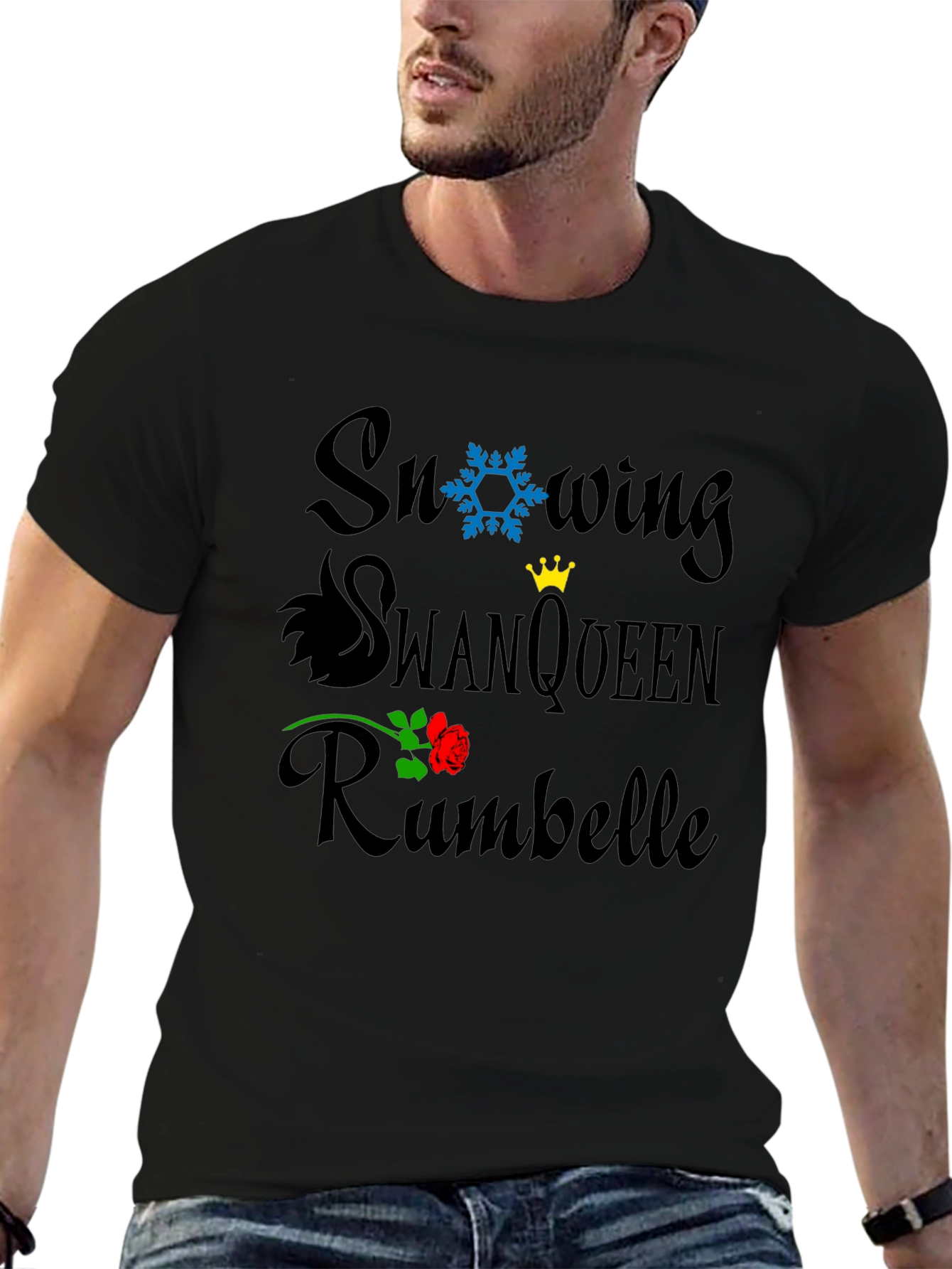 Snowing SwanQueen Rumbelle Graphic T-Shirt