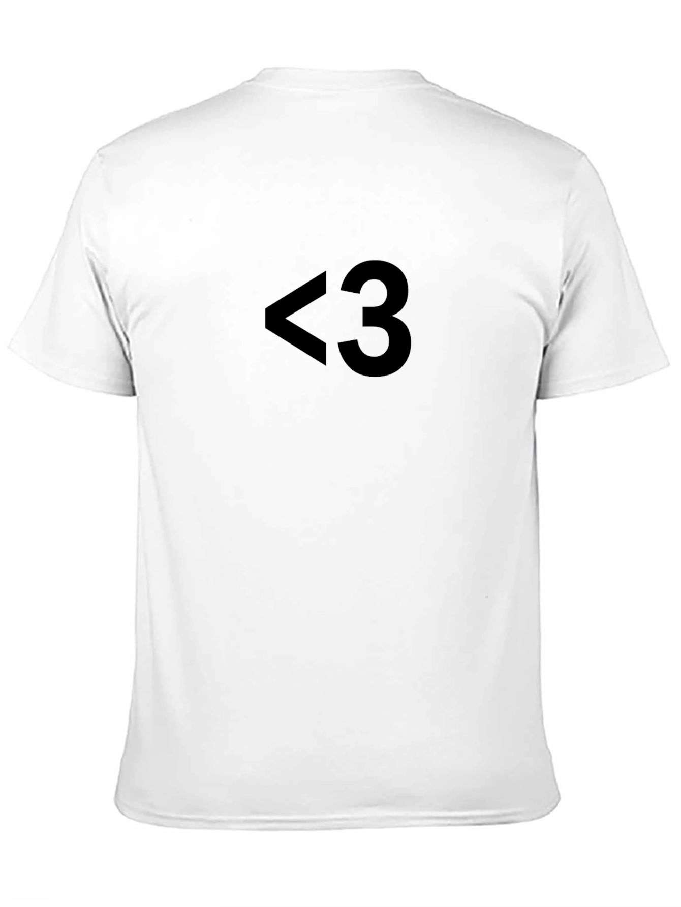 Minimalist <3 Graphic Black T-Shirt
