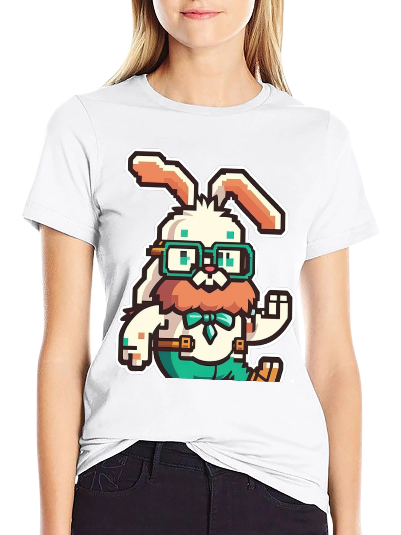 Pixelated Easter Bunny T-Shirt
