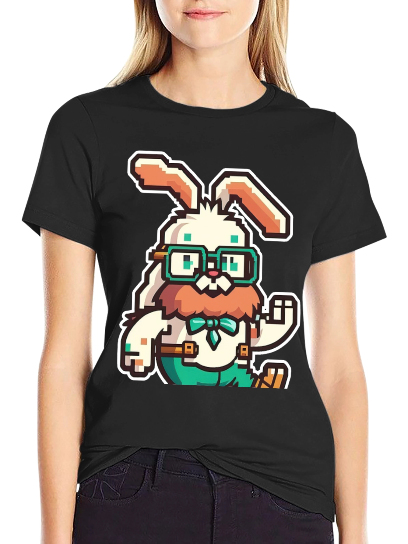 Pixelated Easter Bunny T-Shirt