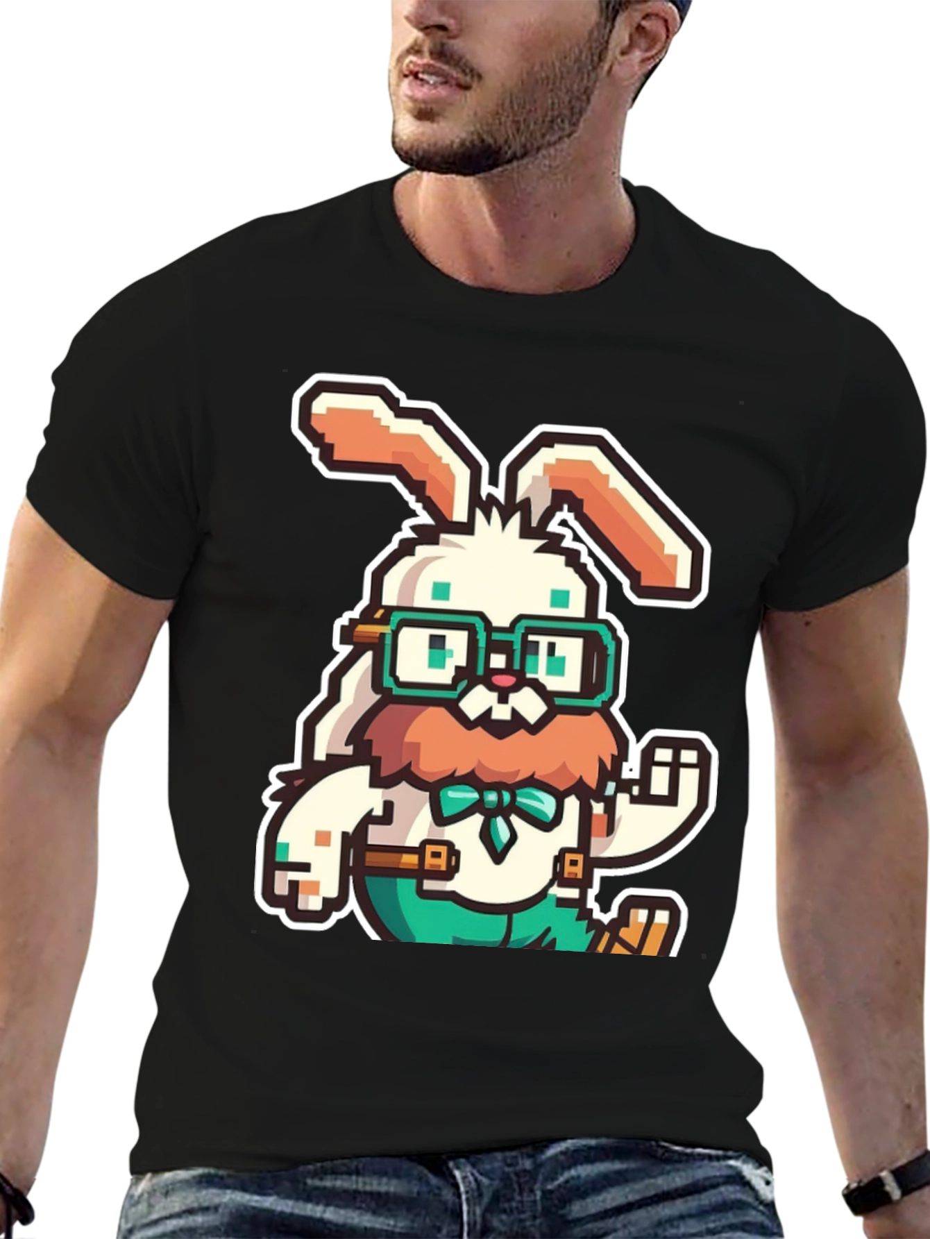 Pixelated Easter Bunny T-Shirt