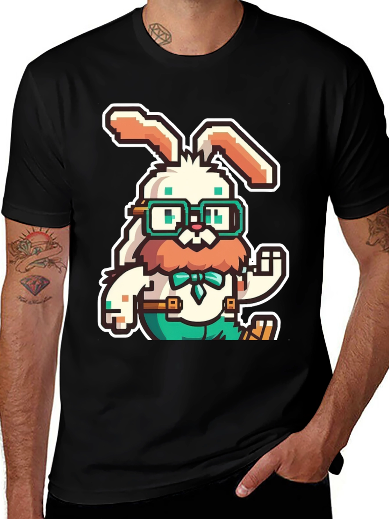 Pixelated Easter Bunny T-Shirt