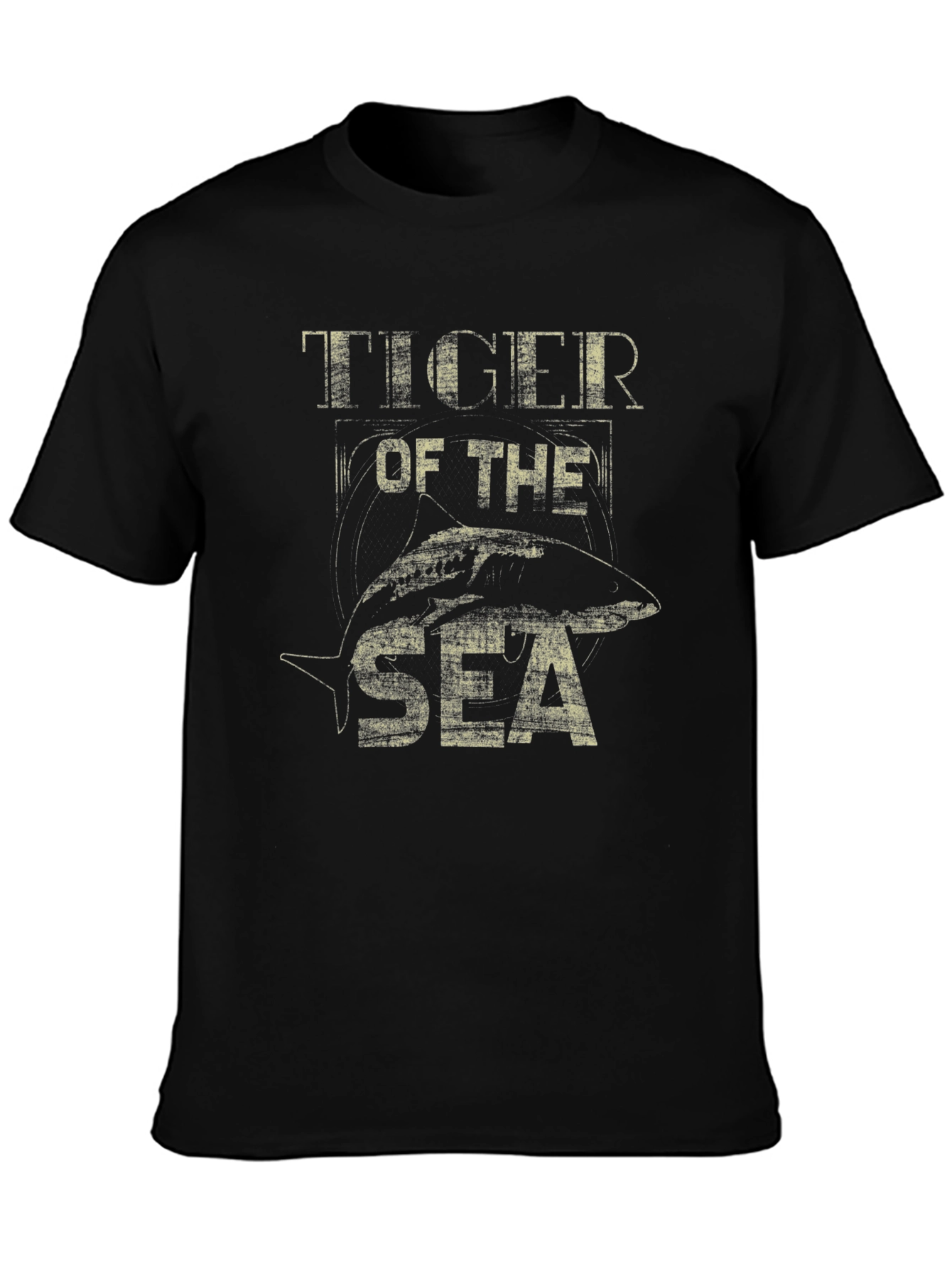 Tiger of the Sea Graphic T-Shirt - Black