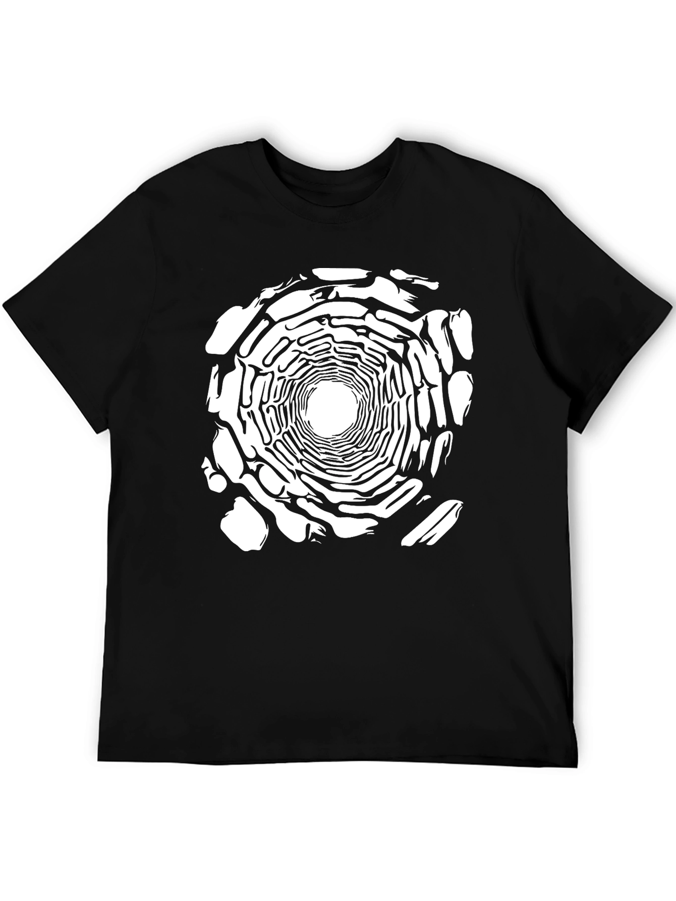 Optical Illusion T-Shirt - Abstract Vortex Design