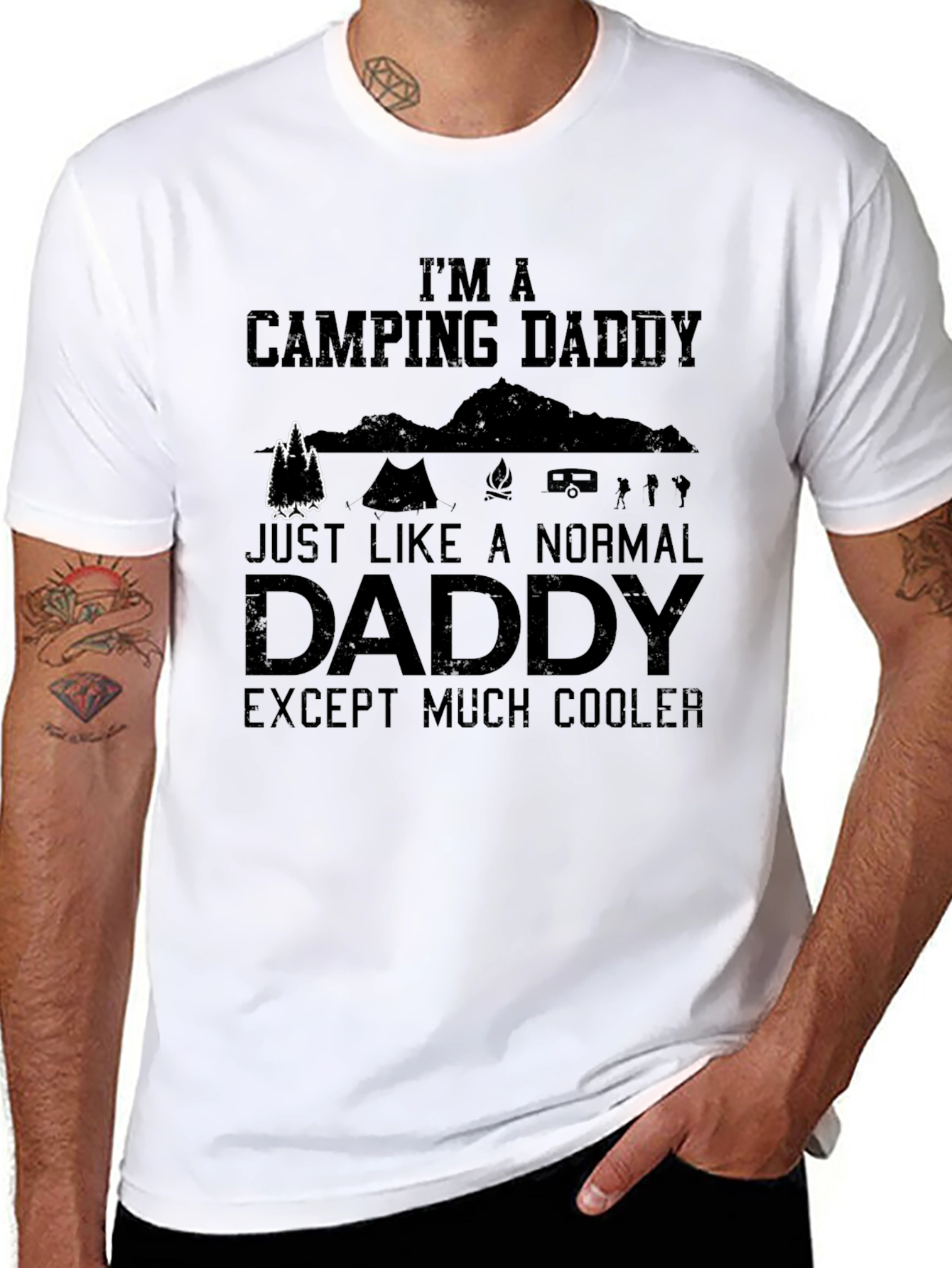 Camping Daddy T-Shirt - Cool Dad Tee