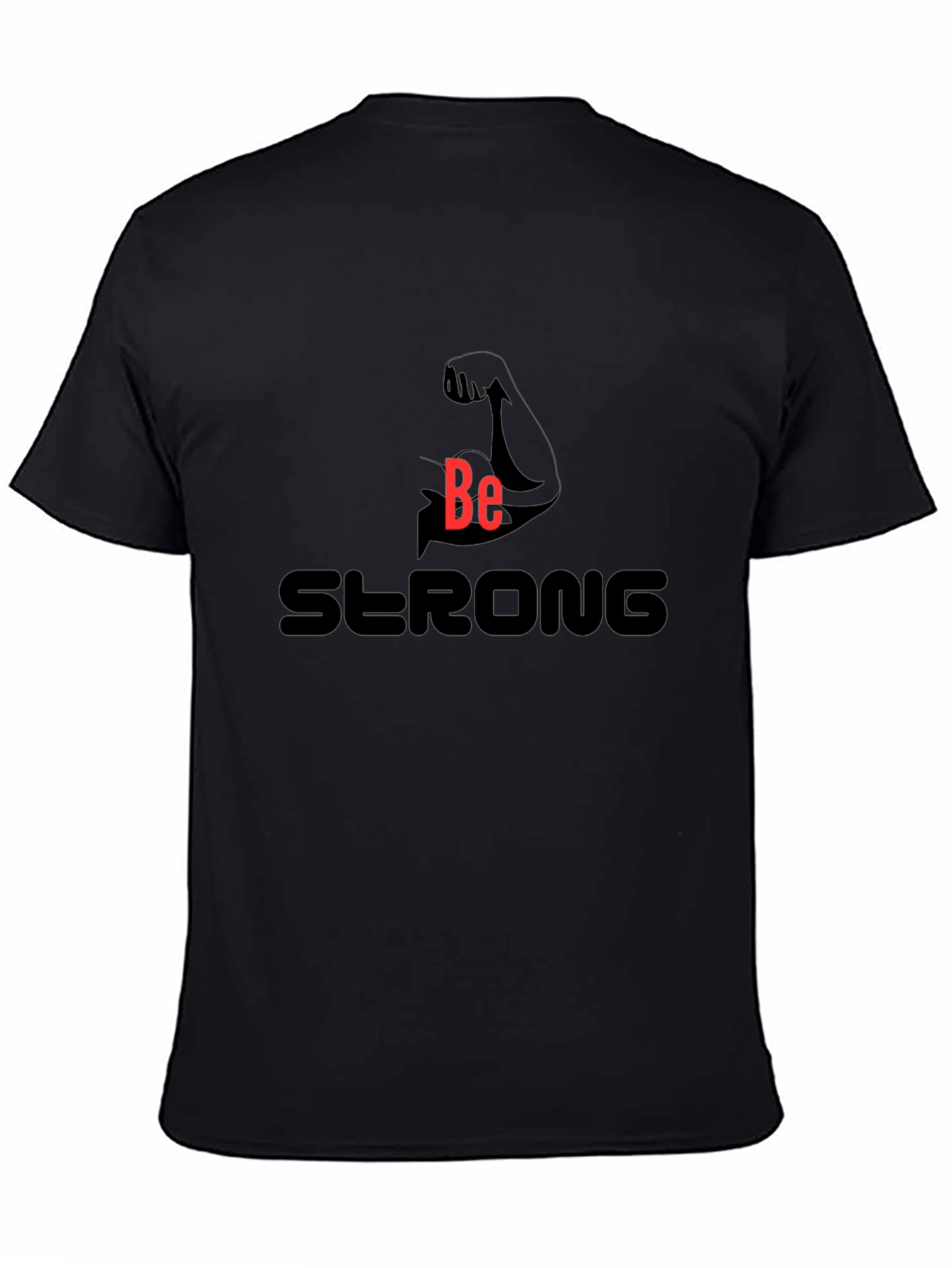 Be Strong Graphic Tee - Black