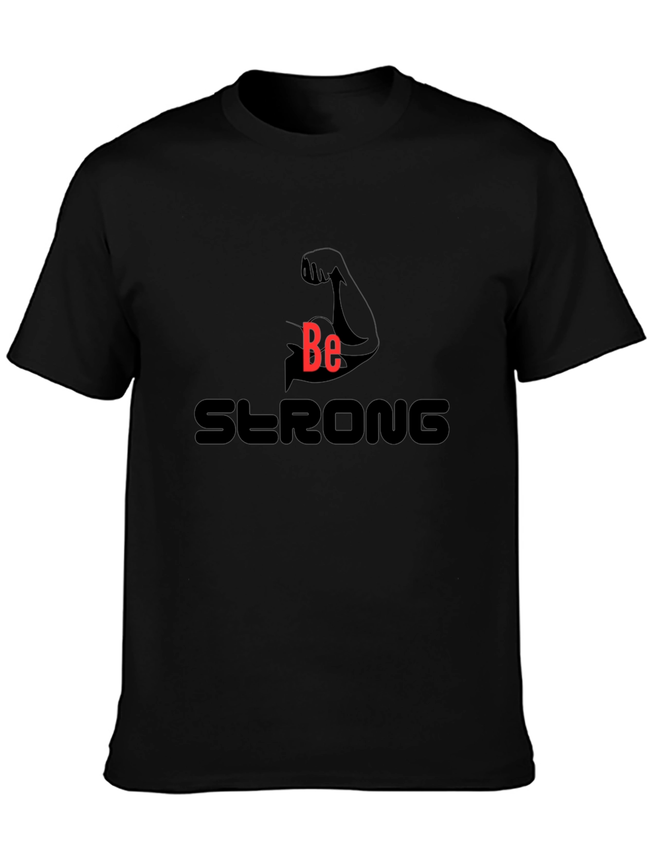 Be Strong Graphic Tee - Black