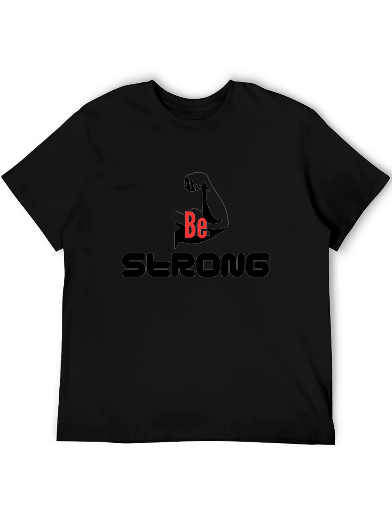 Be Strong Graphic Tee - Black