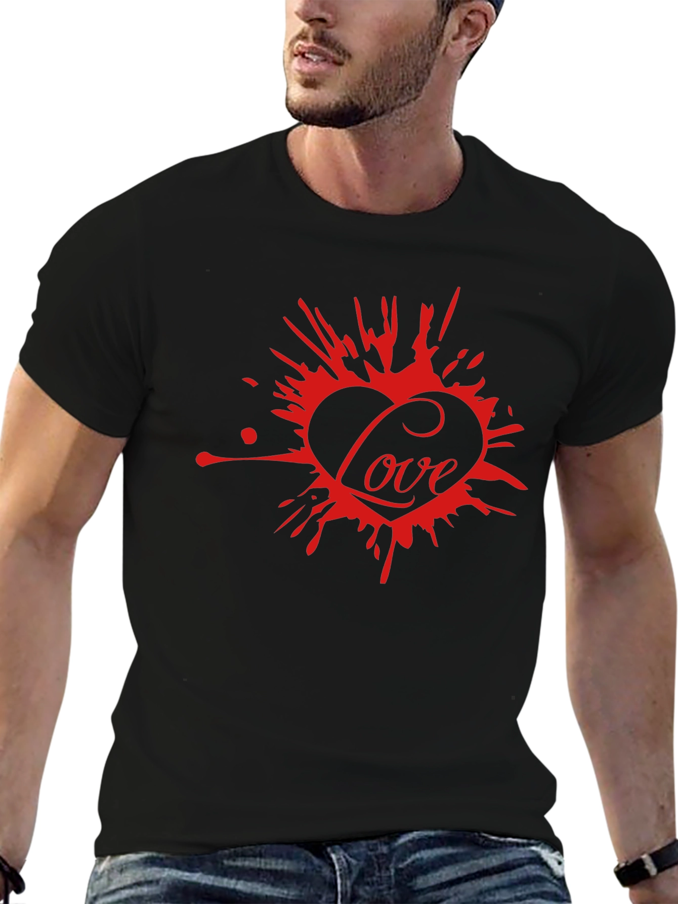 Love Splash Tee - Modern Graphic Print