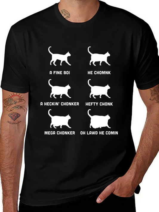 Funny Cat Chonk Scale T-Shirt - Cat Lover Gift