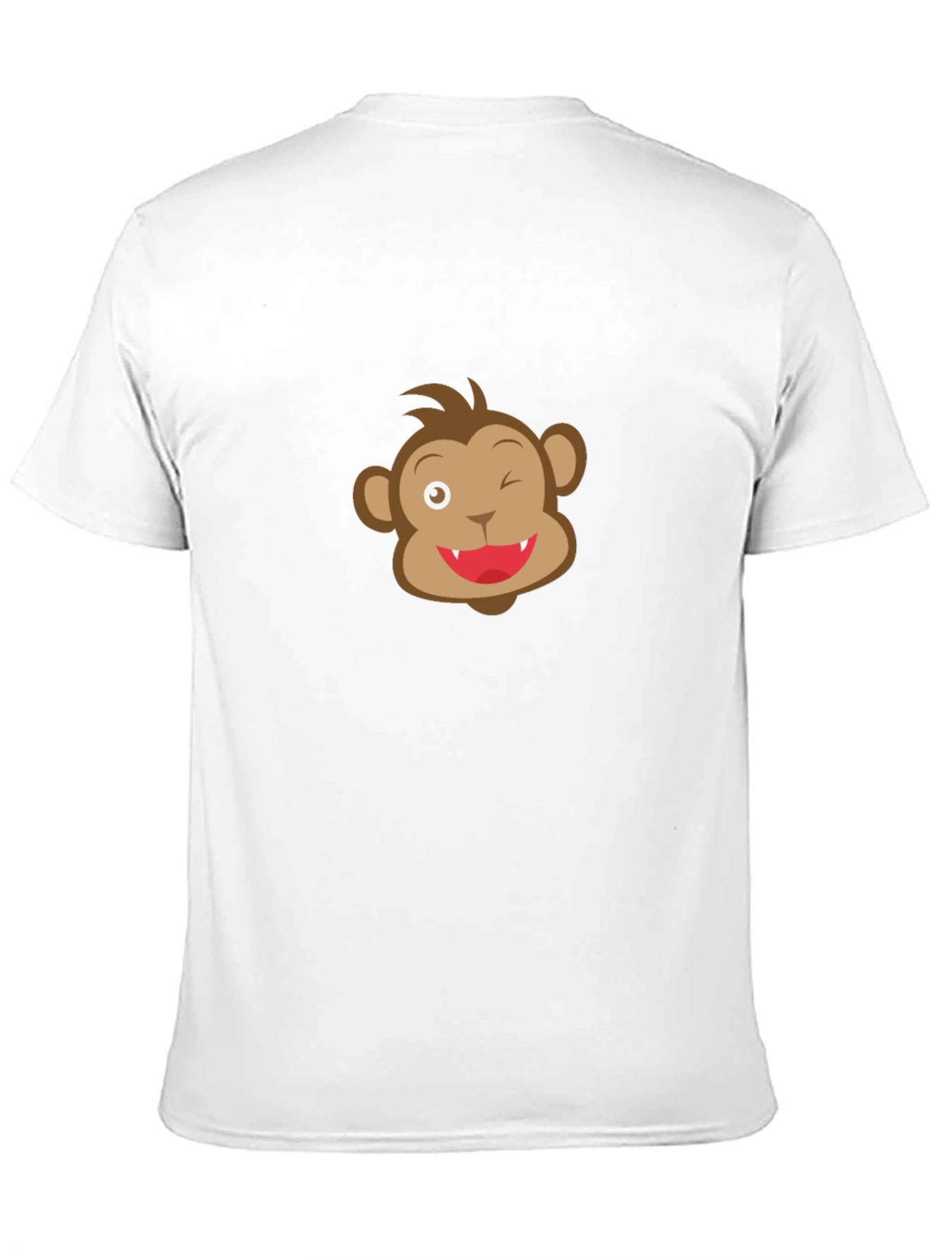 Funny Monkey Face Black T-Shirt