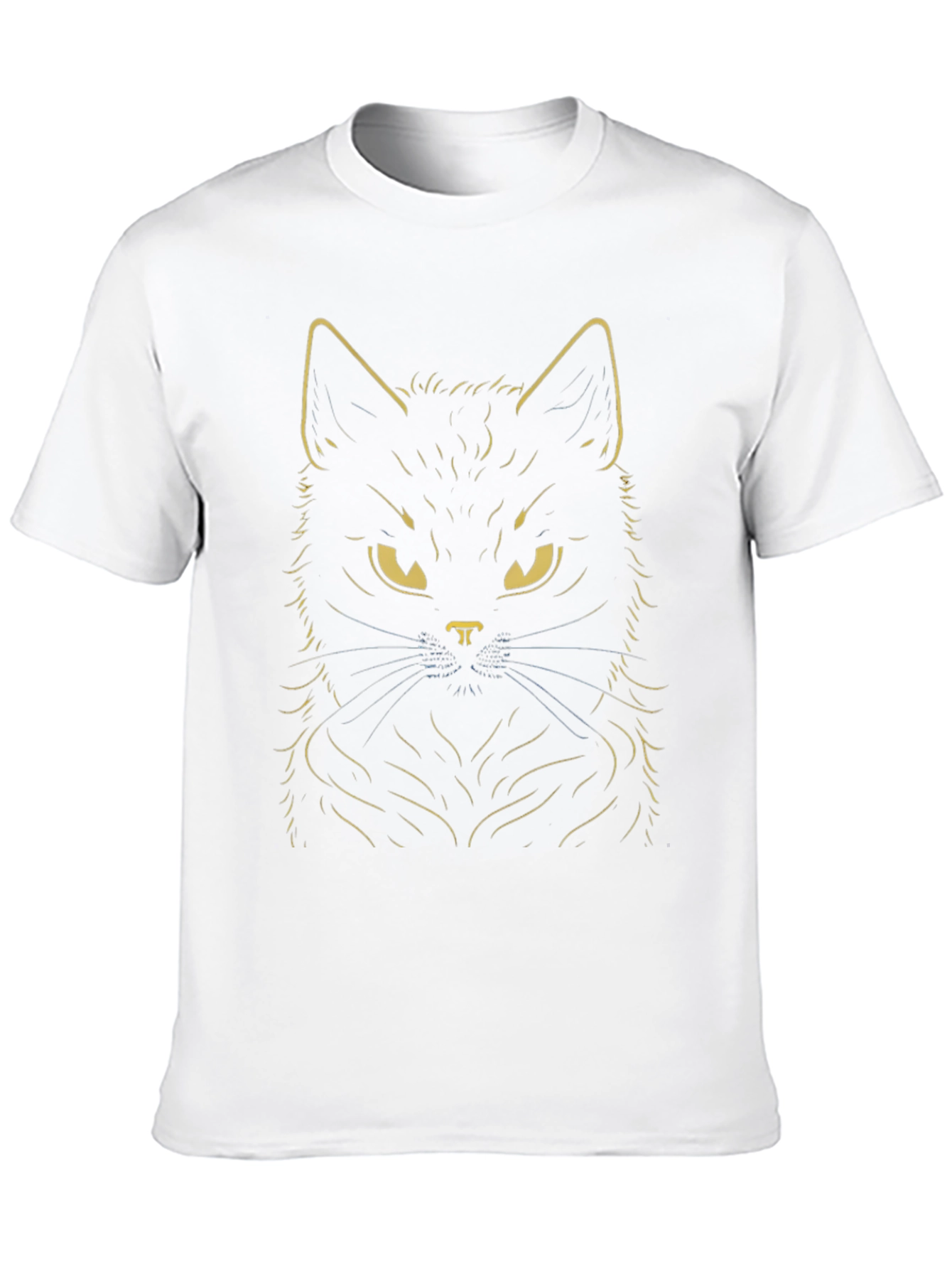 Black Cat Graphic T-Shirt - Mens Crew Neck Tee
