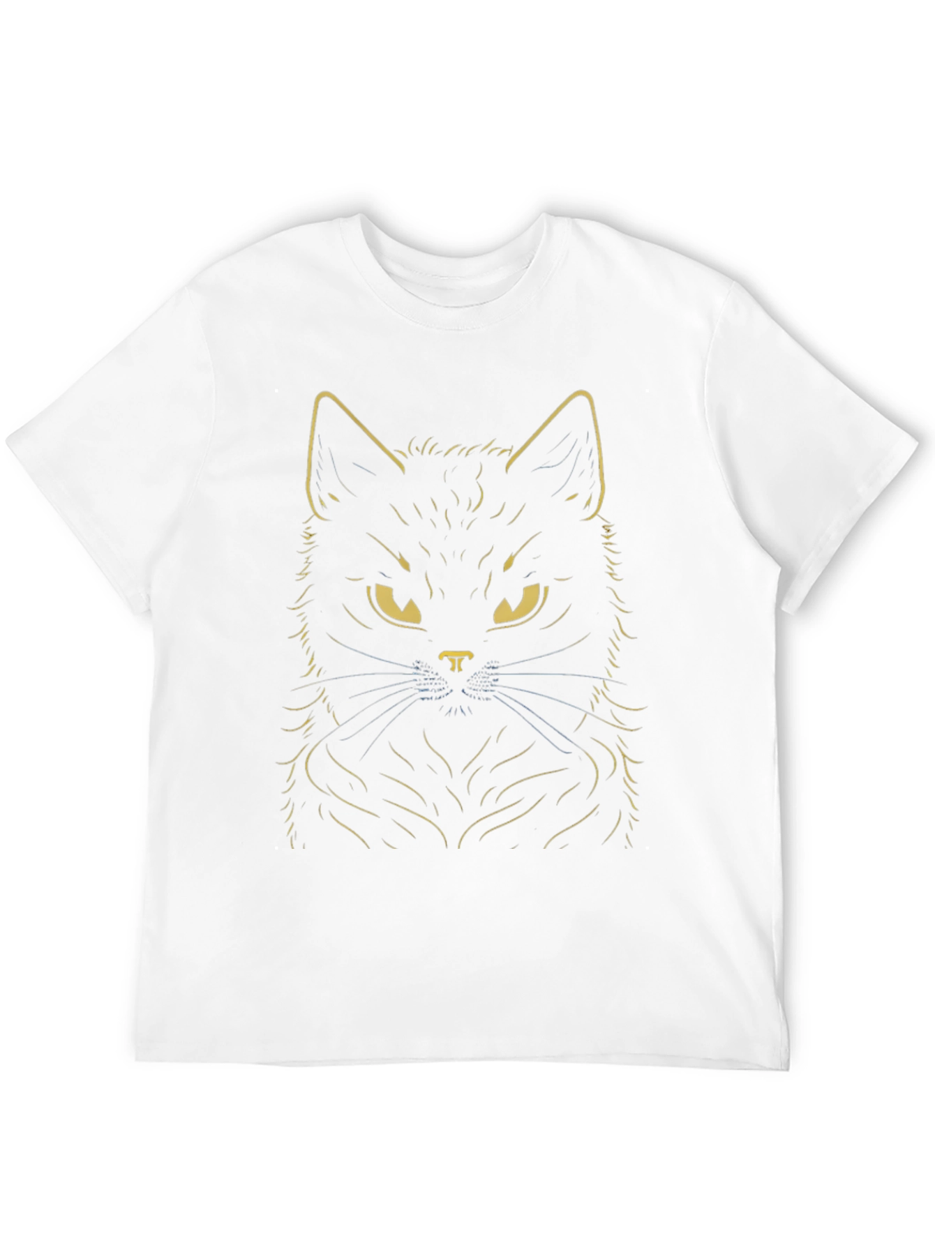 Black Cat Graphic T-Shirt - Mens Crew Neck Tee