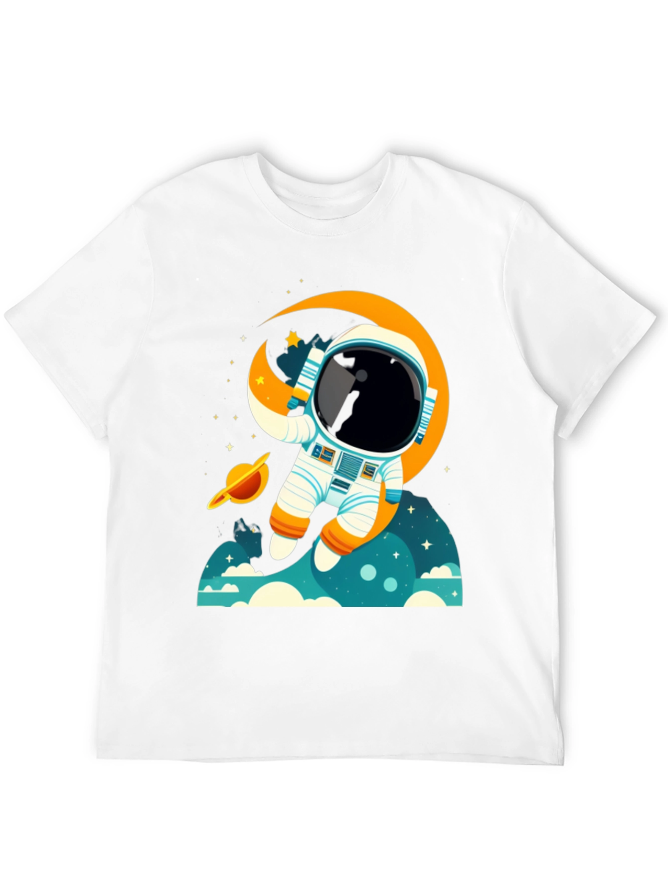 Astronaut Space Adventure Graphic T-Shirt