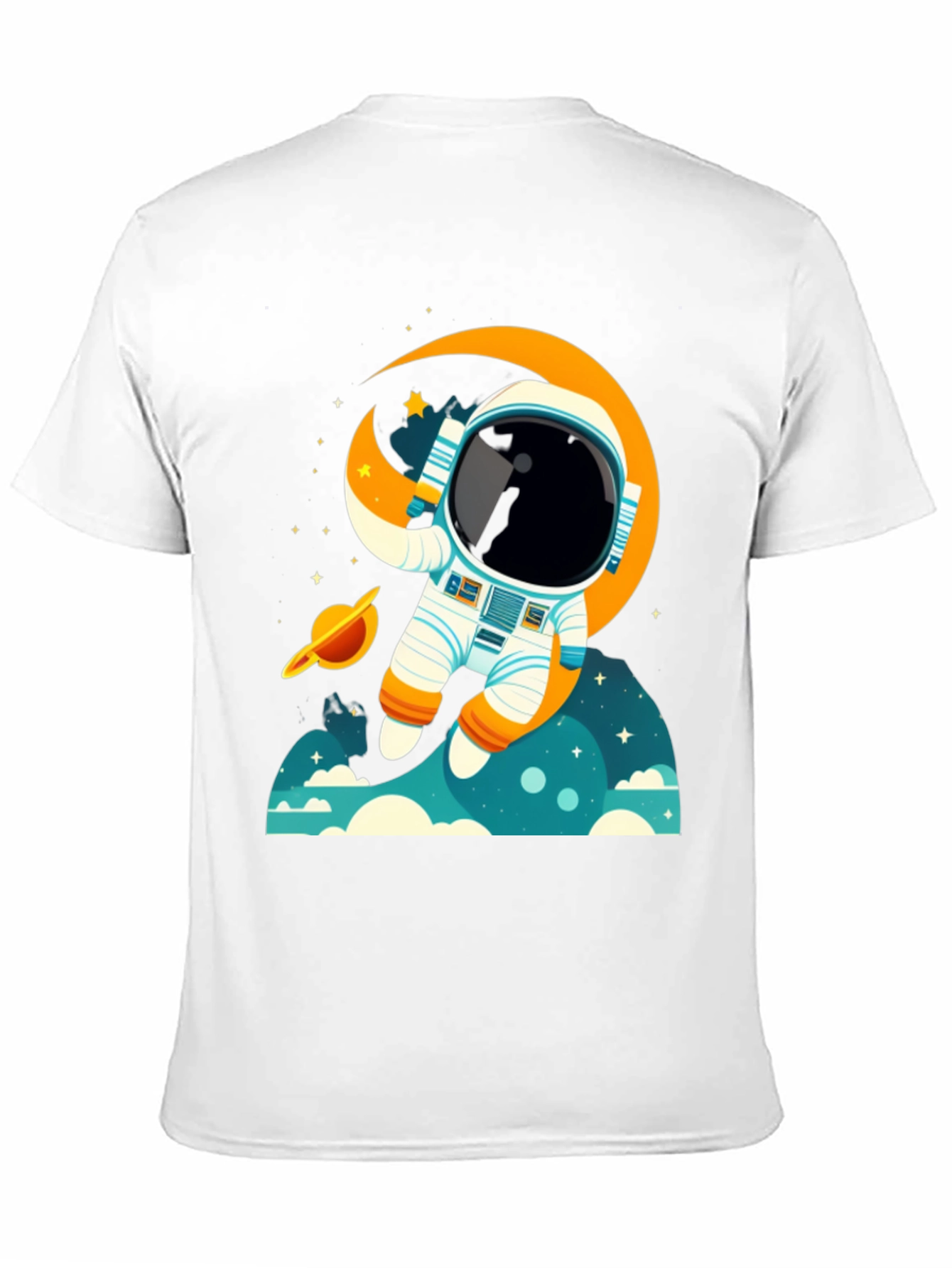 Astronaut Space Adventure Graphic T-Shirt