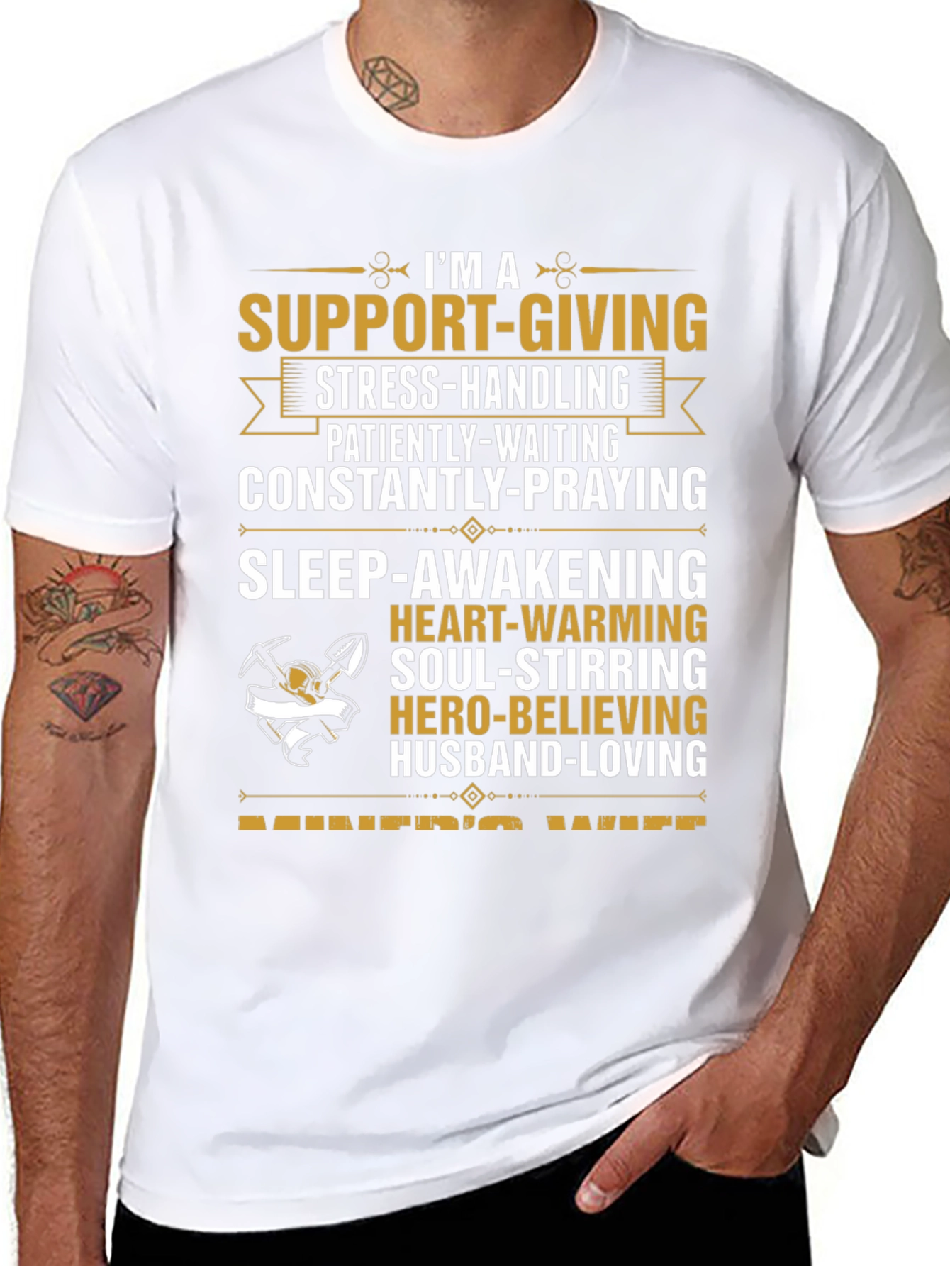 Miners Wife Graphic Tee - Support-Giving Hero-Believing