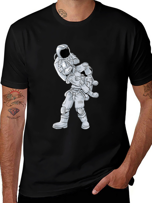 Astronaut Jiu Jitsu Graphic Tee - Black
