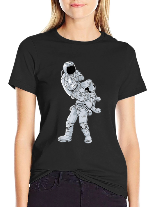 Astronaut Jiu Jitsu Graphic Tee - Black