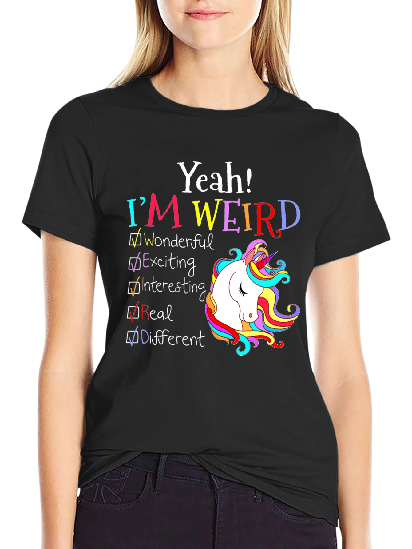 Yeah! Im Weird Unicorn T-Shirt