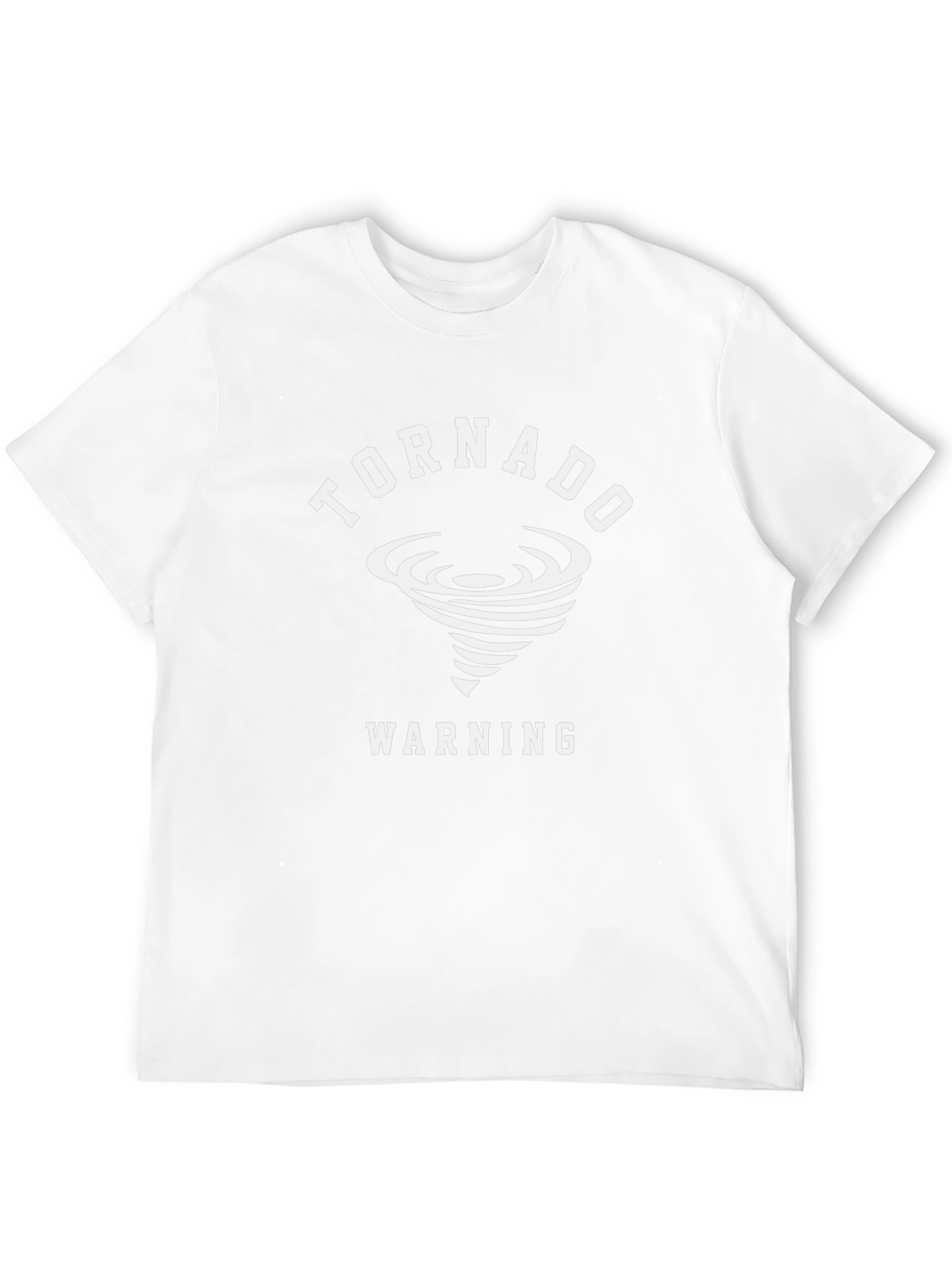 Tornado Warning Graphic Tee - Black Cotton T-Shirt