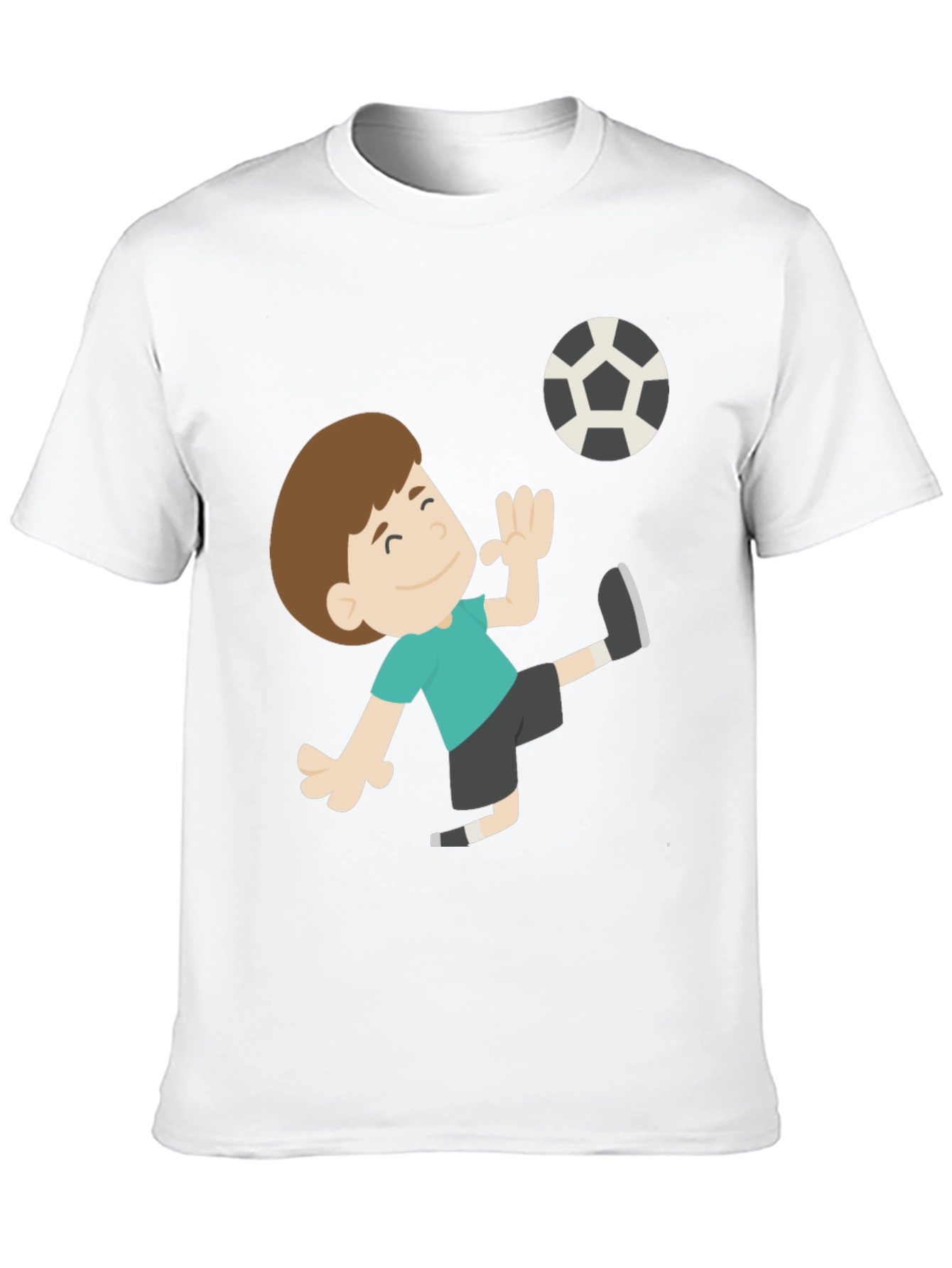 Soccer Boy Black T-Shirt