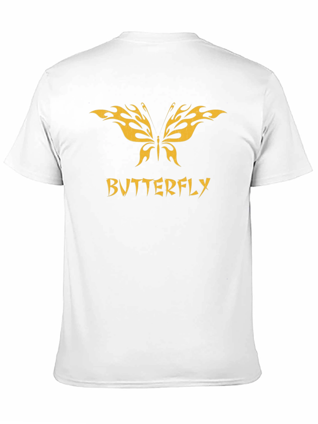 Butterfly Graphic Tee - Black Cotton Comfort