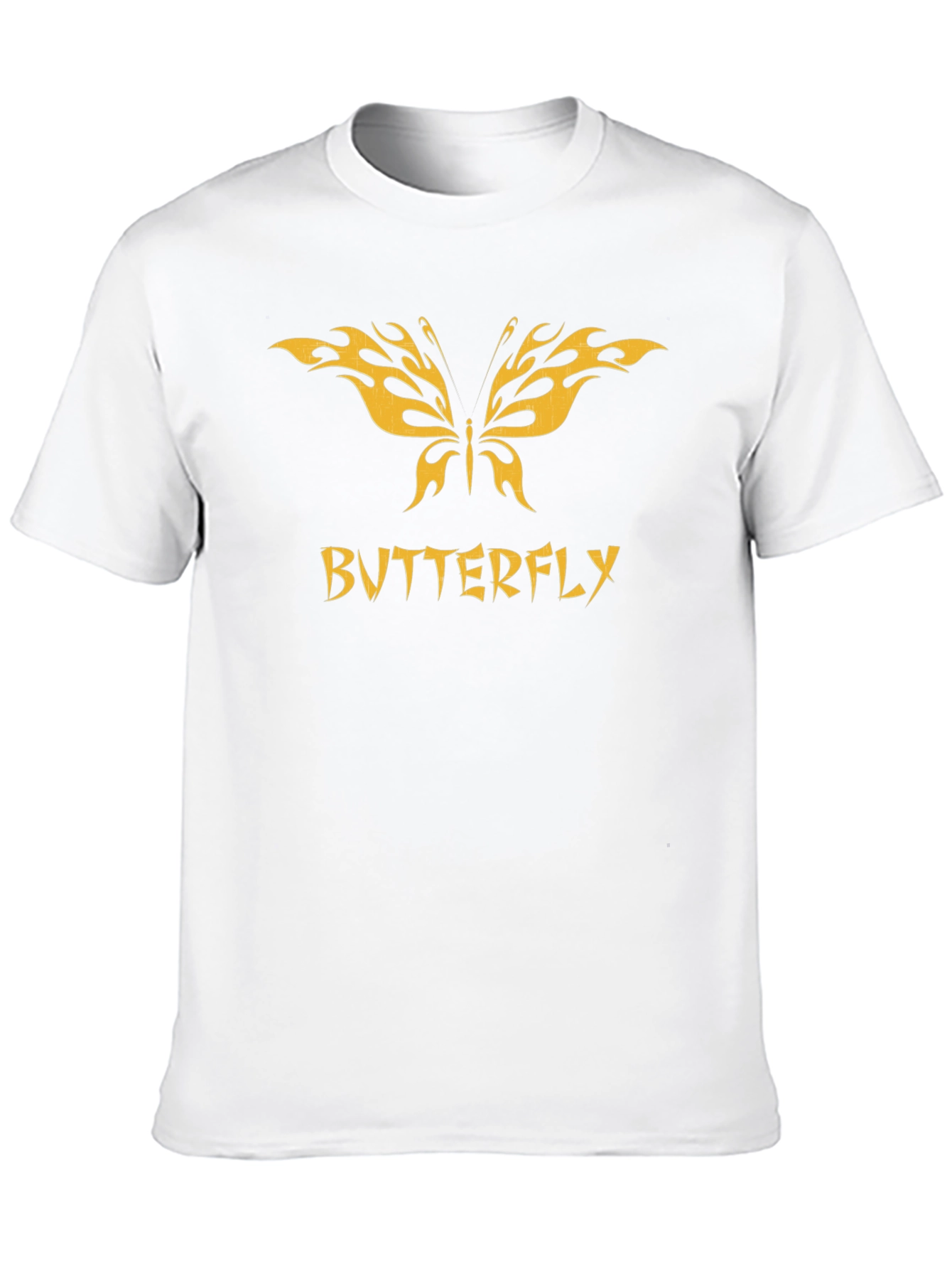 Butterfly Graphic Tee - Black Cotton Comfort