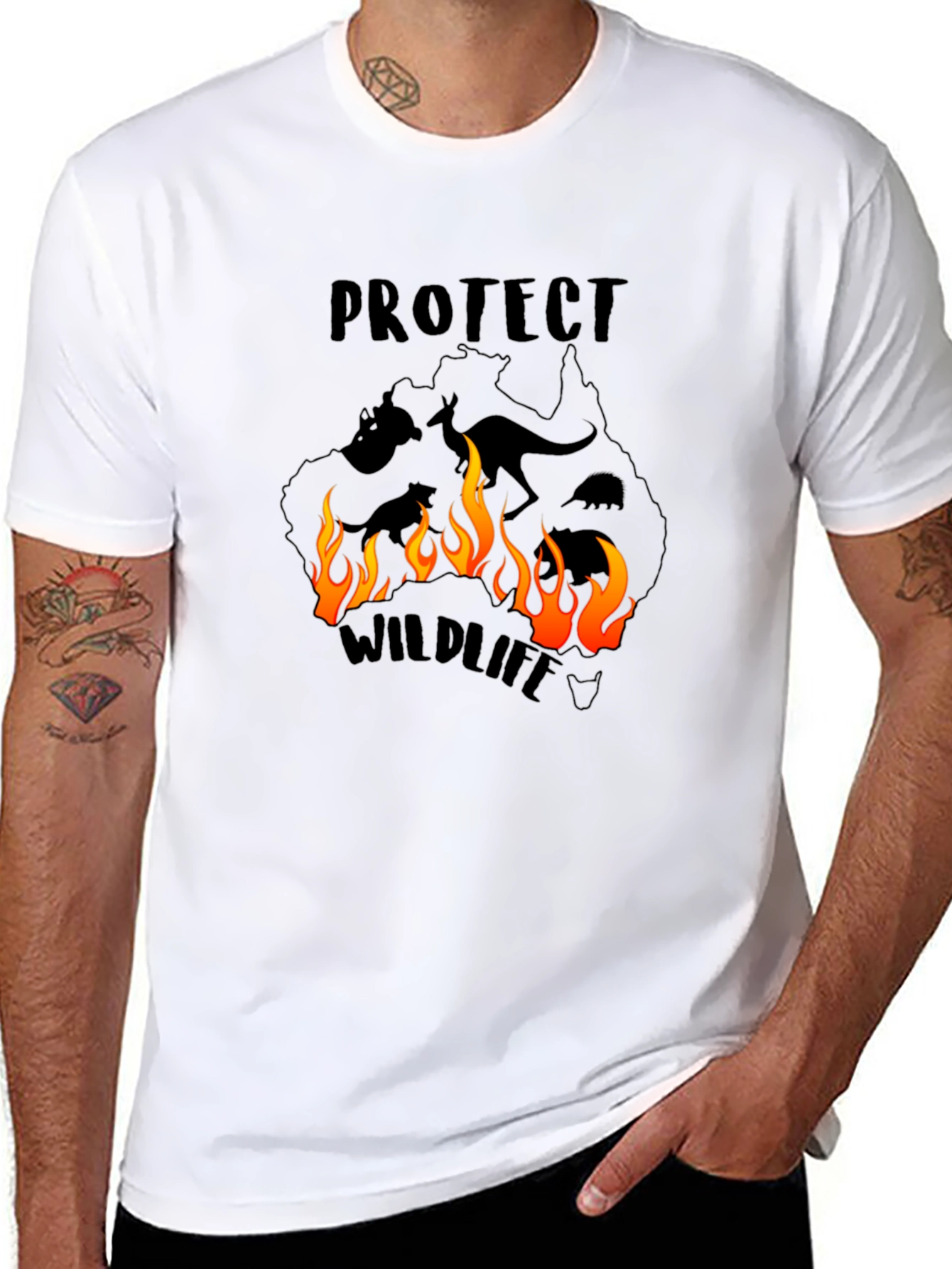 Protect Wildlife Australia T-Shirt - Bushfire Awareness