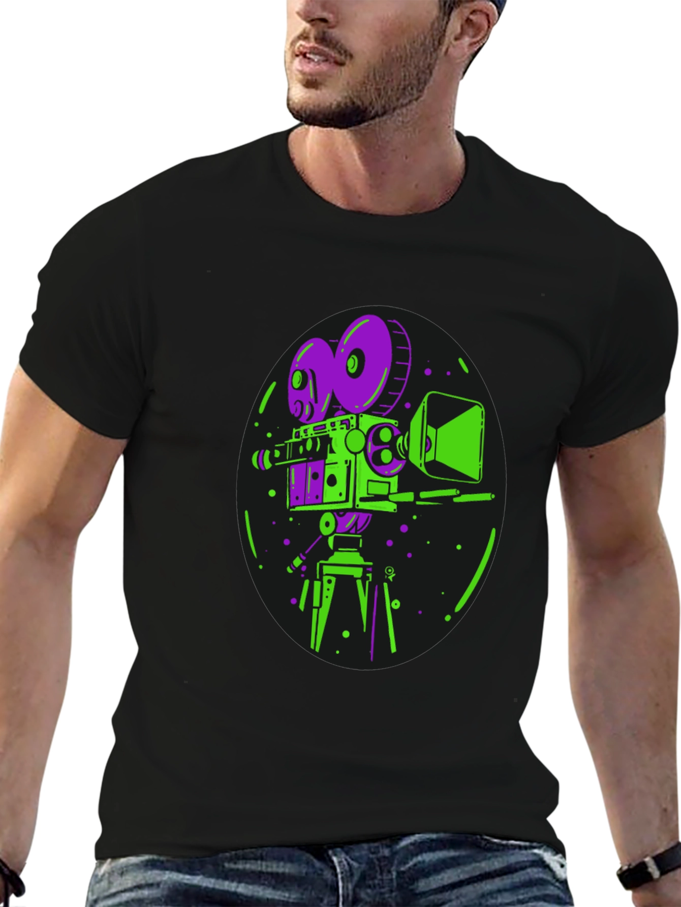 Retro Camera Graphic T-Shirt