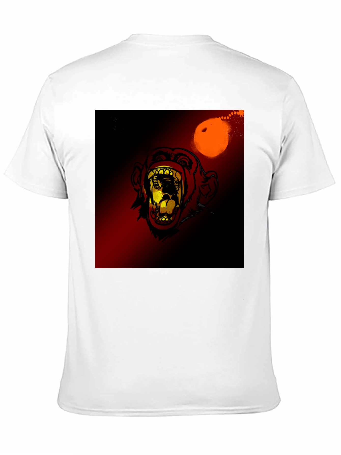 Monkey Face Graphic Print T-Shirt