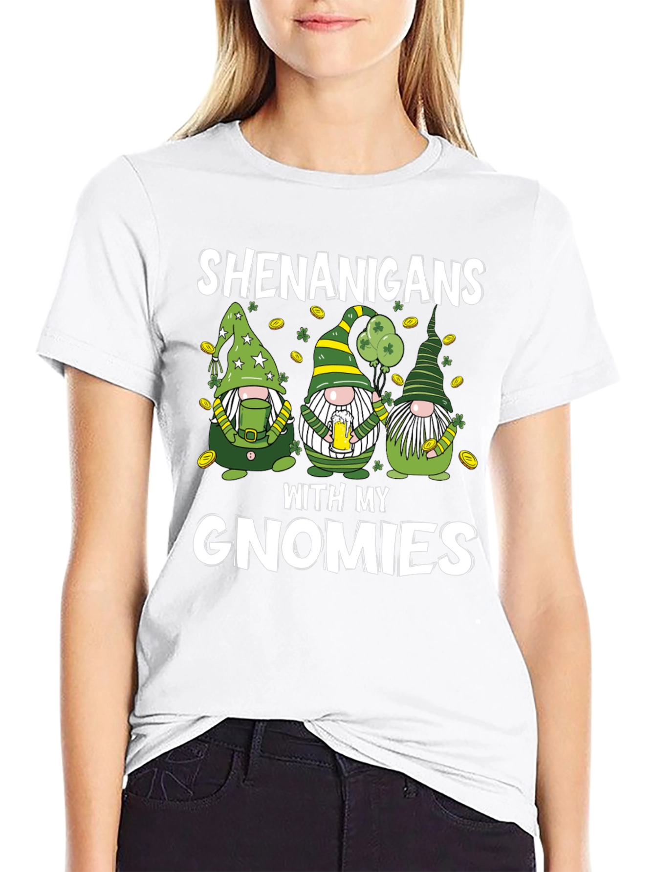 St. Patricks Day Shenanigans Gnome Tee