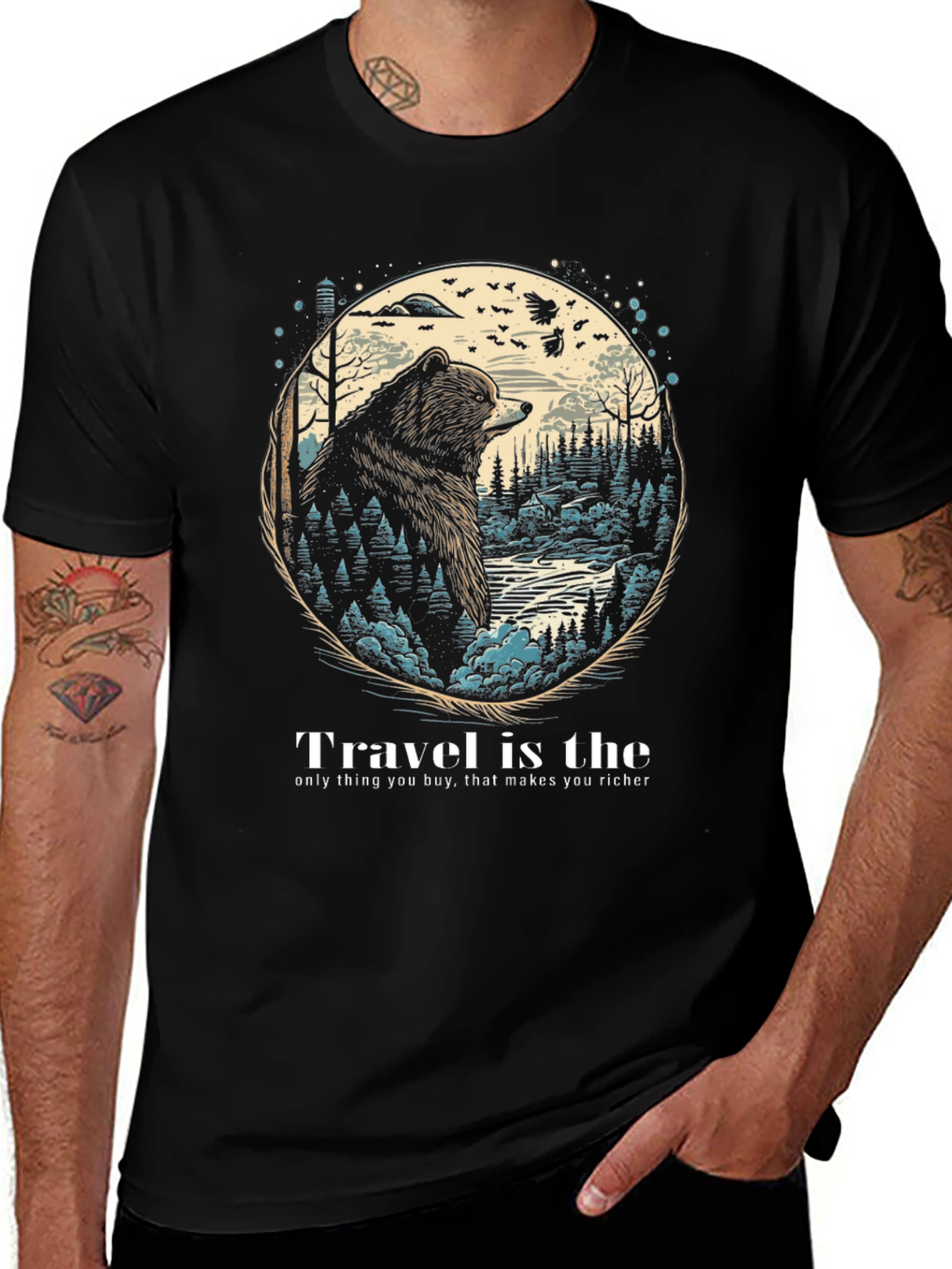 Travel Bear Graphic Tee