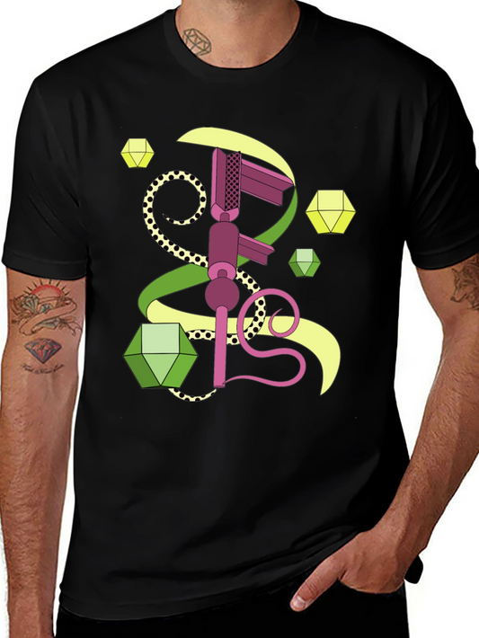 Geometric Graphic Tee - Abstract Art Shirt